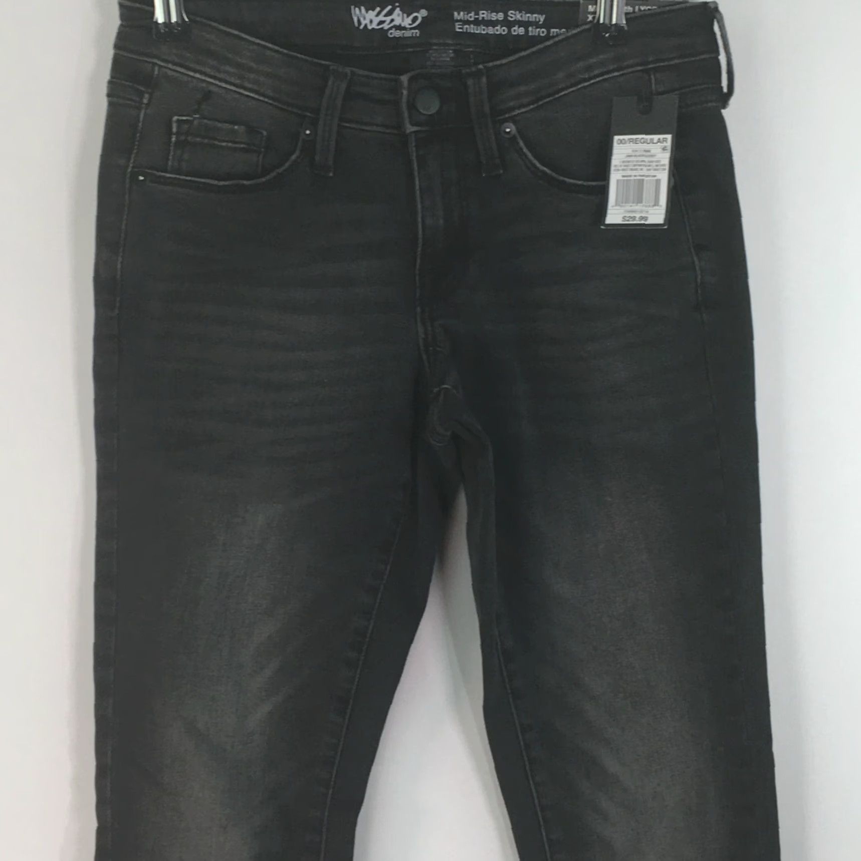 Mossimo Mossimo Womens Casual Skinny Fit Stretch Denim Blue Jeans Size 00R 24 Size 24" / US 00 / IT 34 - 4 Thumbnail