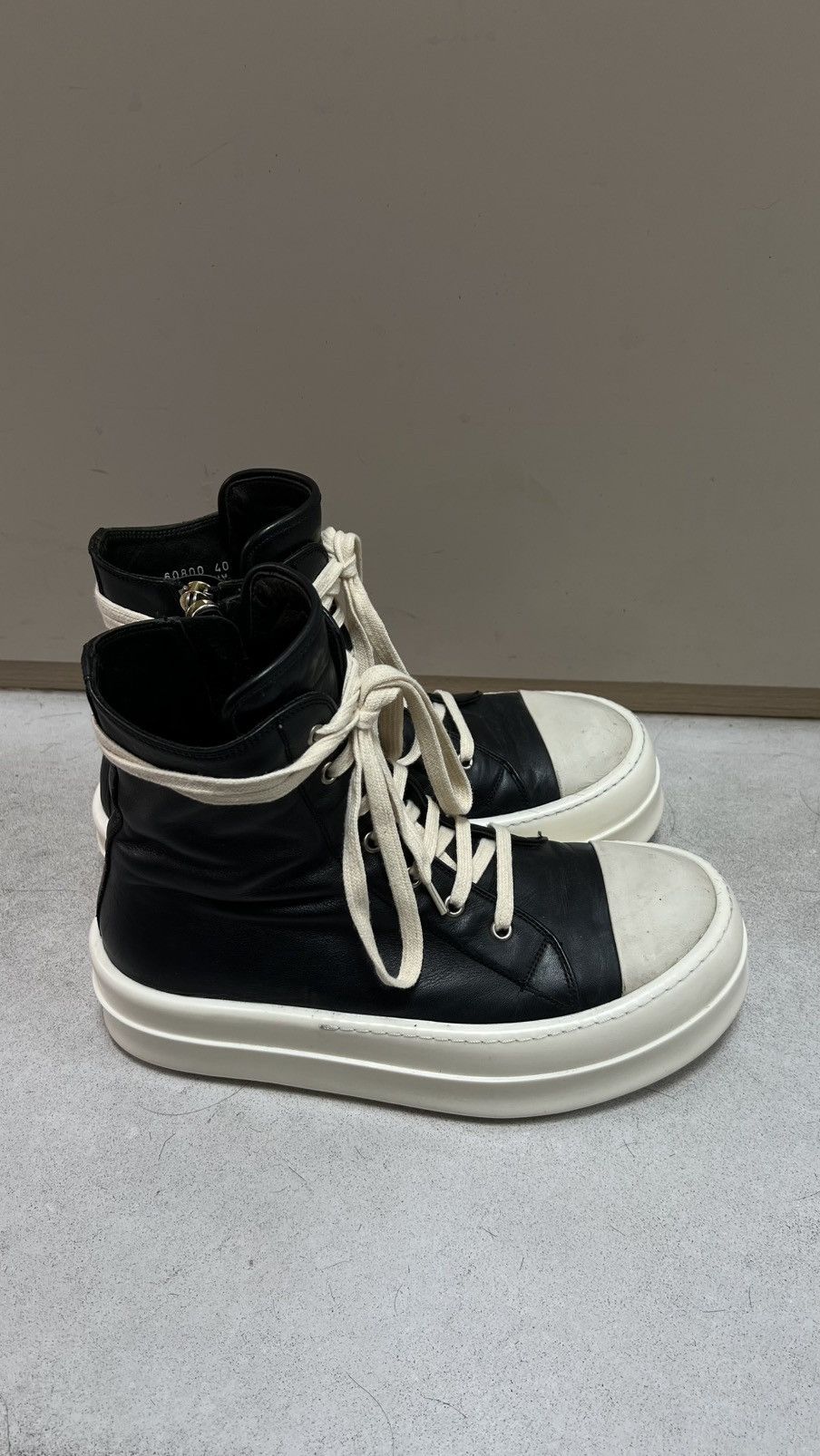 Rick Owens Rick owens drkahdw ramones high top sneaker sz40 Size US 7 / EU 40 - 3 Thumbnail