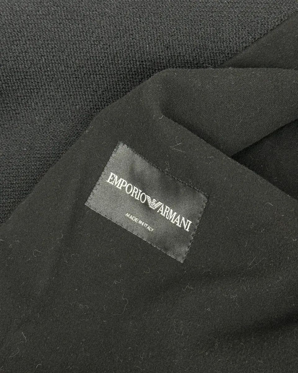 Emporio Armani AW2015 Emporio Armani Black Wool Aura Long Trench Jacket Size US M / EU 48-50 / 2 - 11 Thumbnail