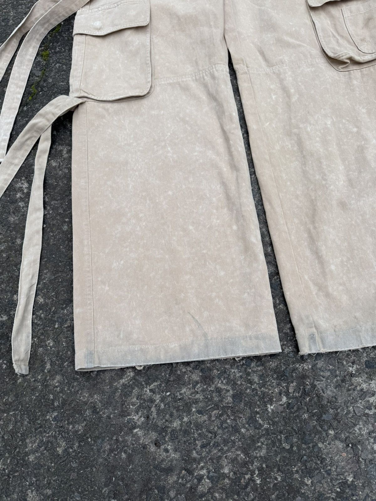 Japanese Brand Avant Garde Rick Owen’s Style Bondage Stripe Cargo Pants Y2K Size 34" / US 12 / IT 48 - 4 Thumbnail