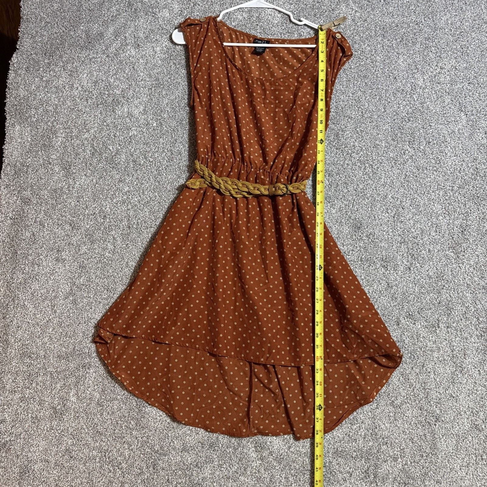 Other Rue21 High Low Dress Small Belted Boho Cottagecore Peasant Size S / US 4 / IT 40 - 3 Thumbnail