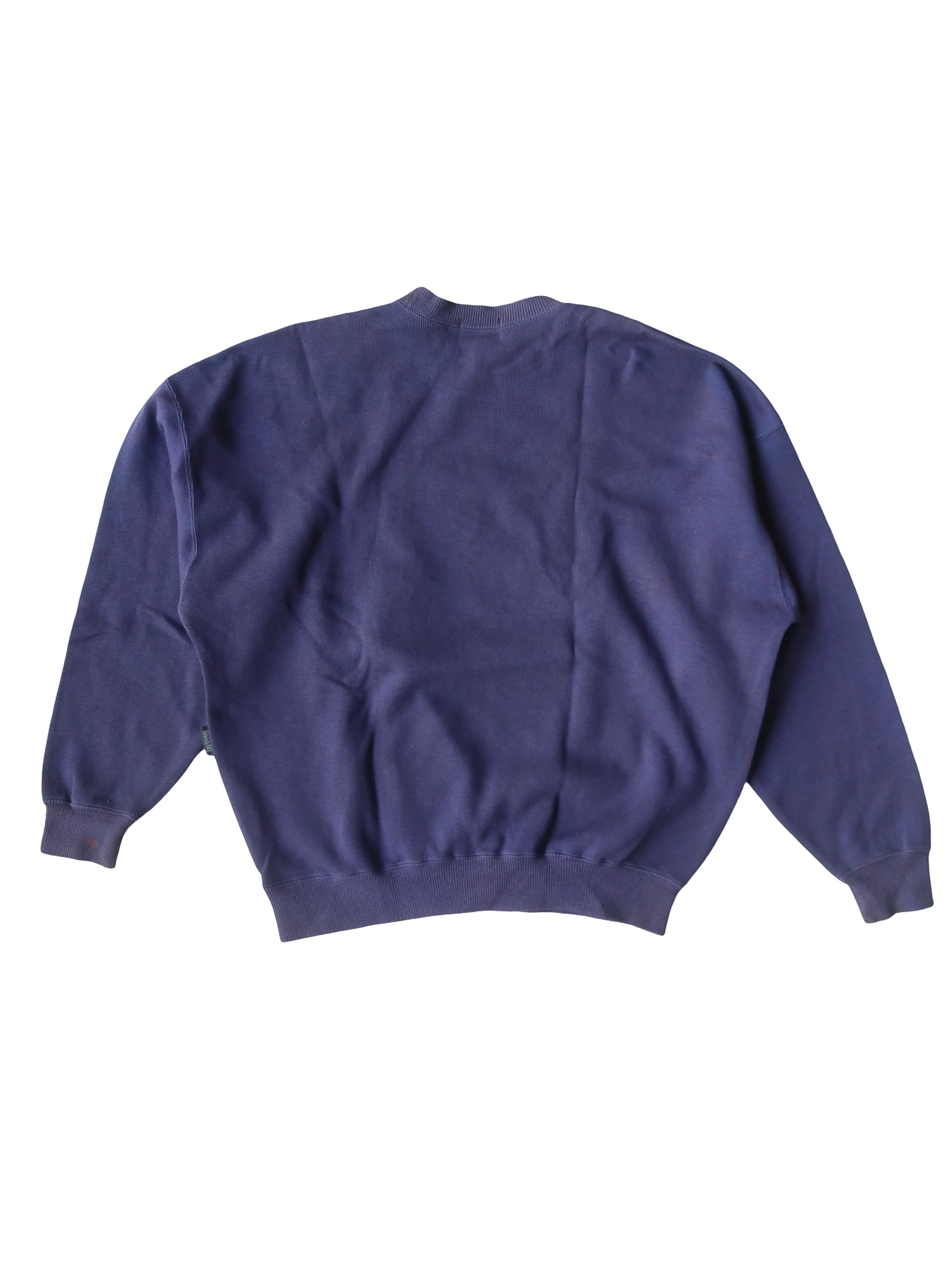 Trussardi 90s Trussardi Jeans Big Spellout Embroidered Logo Sweatshirt Size US L / EU 52-54 / 3 - 6 Thumbnail