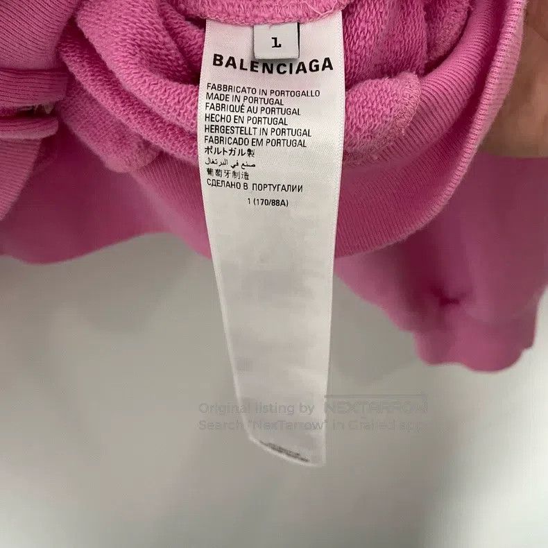 Balenciaga Balenciaga Pink War Horse Digital Printed Frayed Faded Lon Size US S / EU 44-46 / 1 - 4 Thumbnail