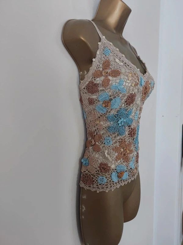 Vintage Vintage cami top Size M / US 6-8 / IT 42-44 - 3 Thumbnail