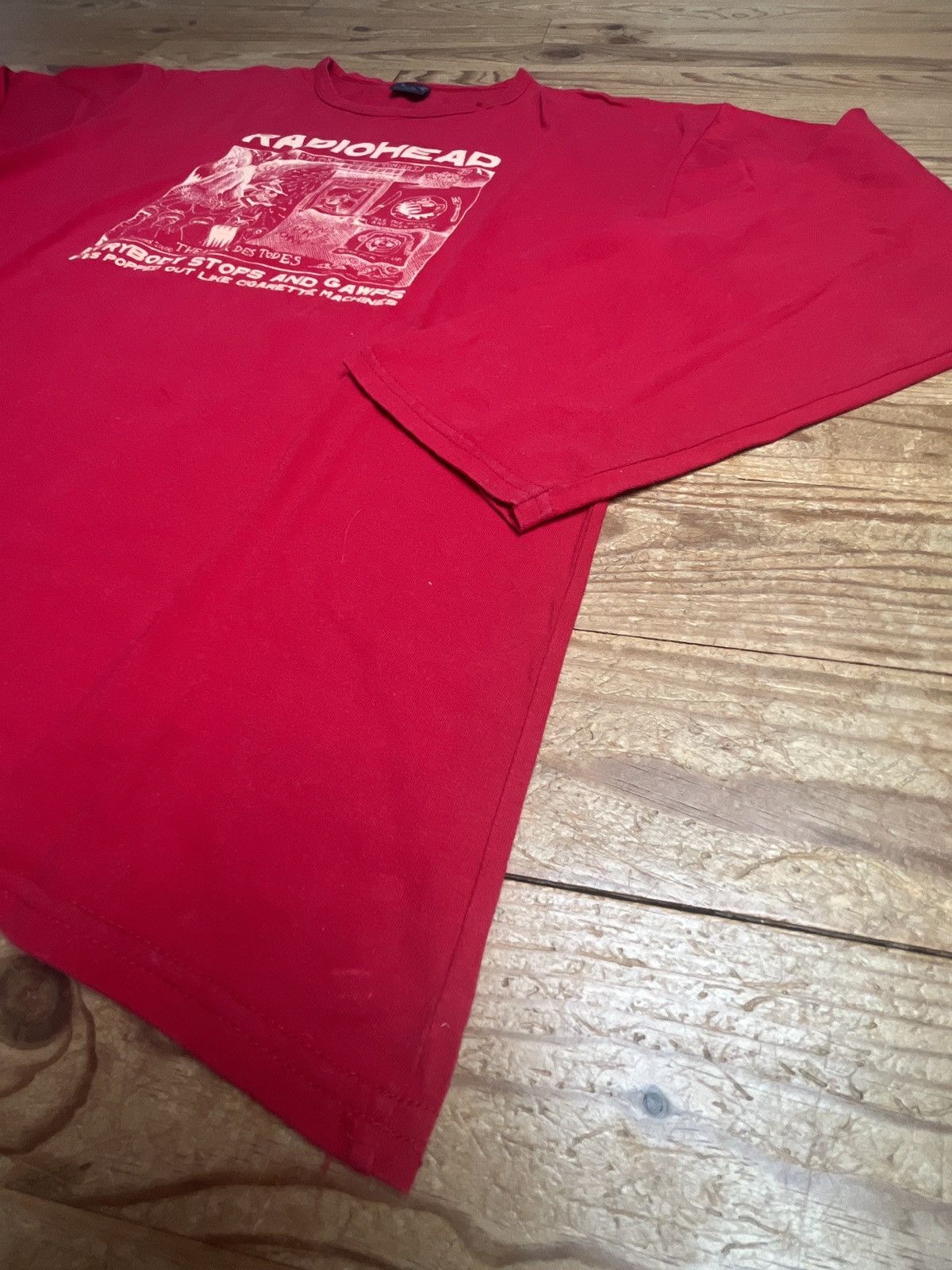 Band Tees Radiohead w.a.s.t.e long sleeve vintage tee Size US XL / EU 56 / 4 - 5 Thumbnail