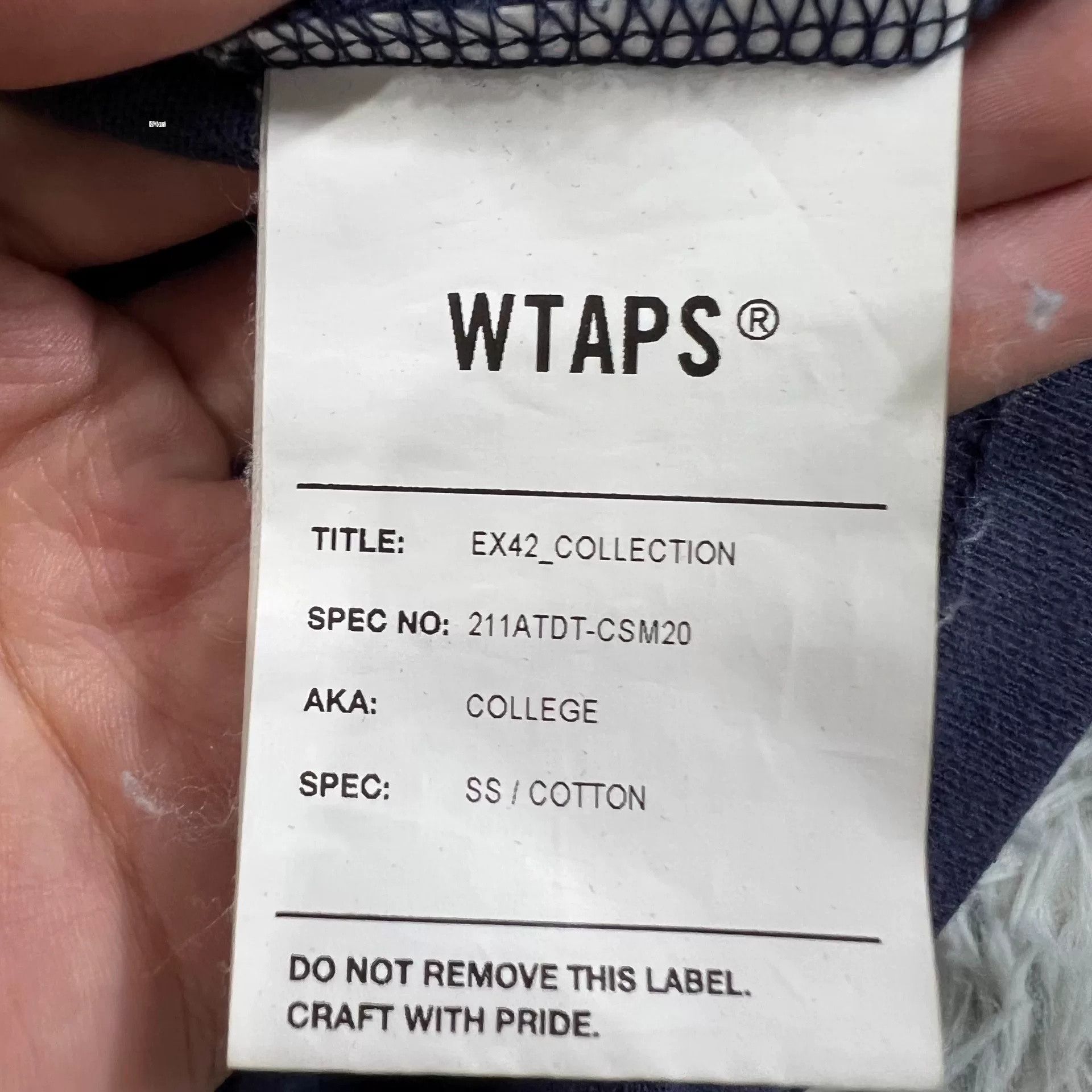 Wtaps WTAPS Short-Sleeve T-Shirt Size US L / EU 52-54 / 3 - 4 Thumbnail