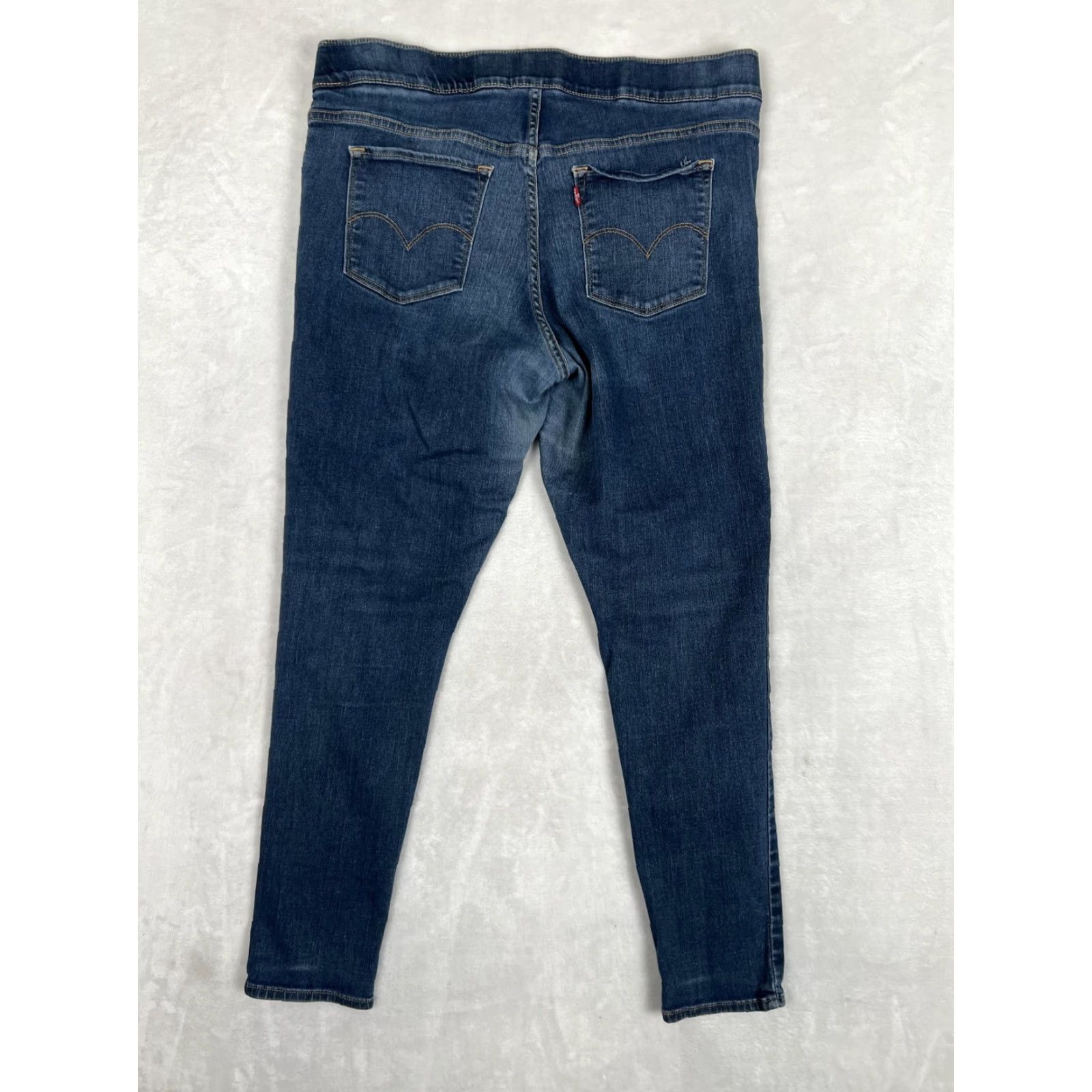 Levi's Levi's Skinny Jegging Jeans Women's 18 Blue Medium Wash Plus Stretch Denim Jeans Slim Pockets Size 40" / US 18 - 7 Thumbnail