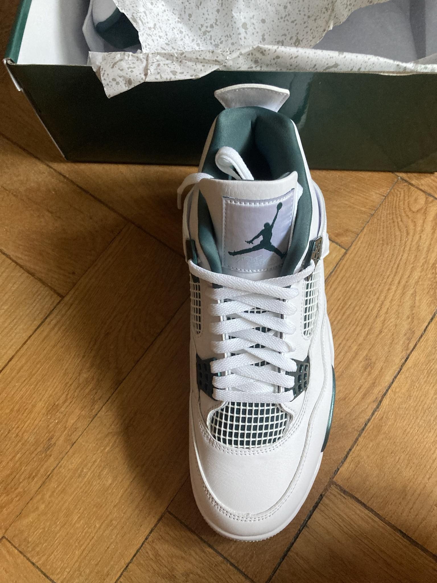 Jordan Brand Air Jordan 4 Retro Oxidized Green Size US 10 / EU 43 - 5 Thumbnail