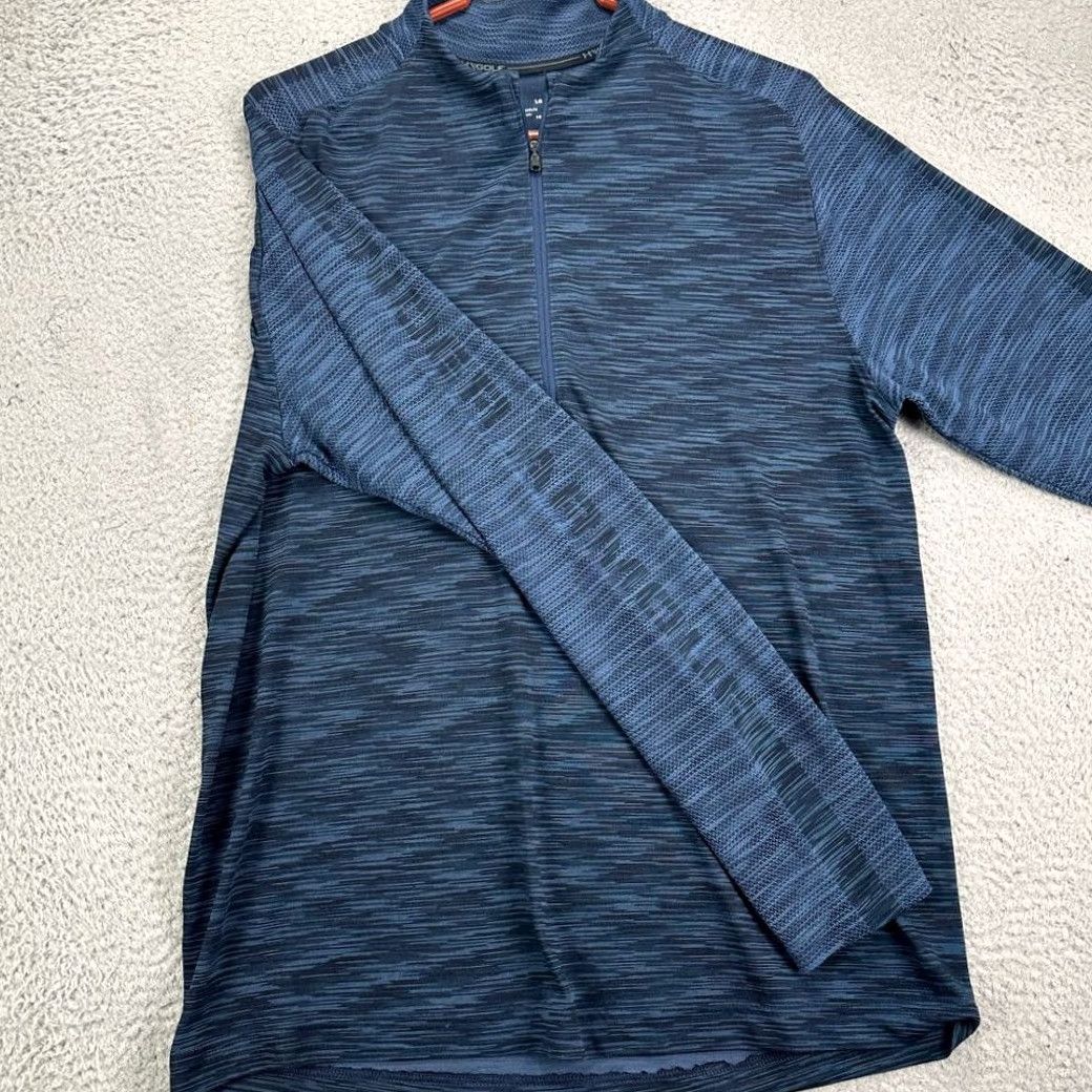 Under Armour Under Armour Lightweight Golf Sweater Men Large Heat Gear Blue Spellout Half Zip Pullover Mock Neck 1/2 Zip Size US L / EU 52-54 / 3 - 2 Thumbnail