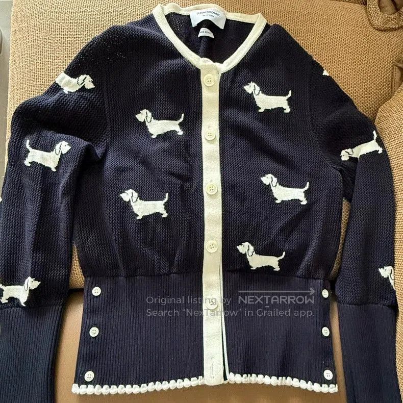 Thom Browne Thom Browne Dog Pattern Cardigan. Size US XS / EU 42 / 0 - 1 Thumbnail