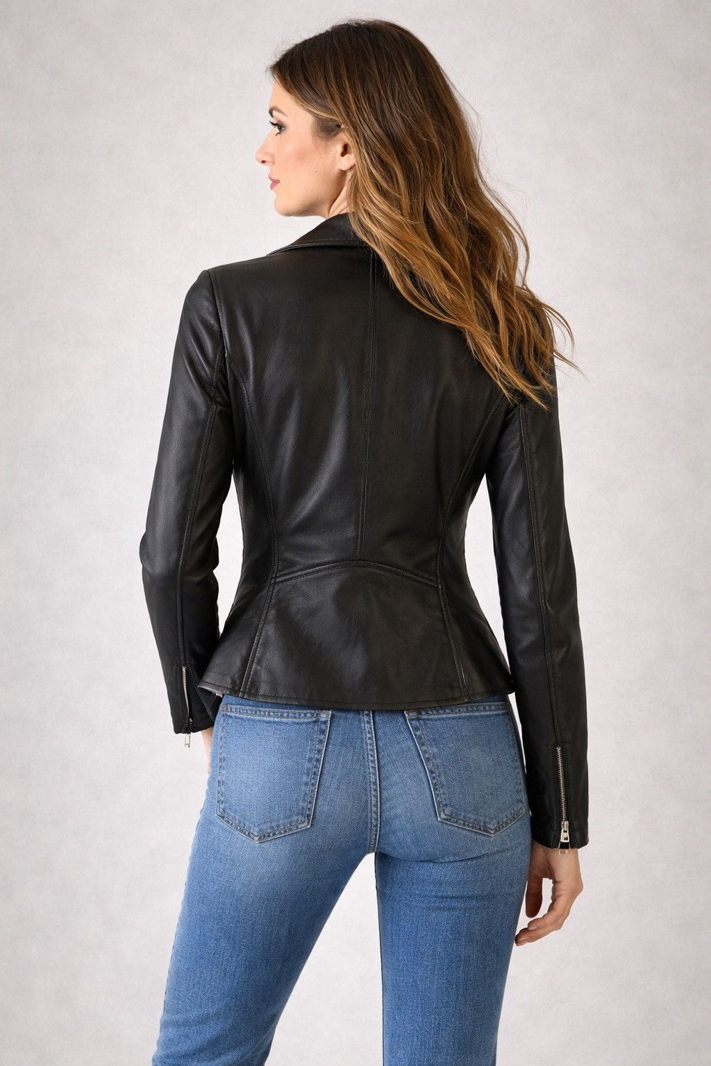 Karen Millen Karen Millen Black Lamb Leather Moto Biker Jacket sz.8 Size M / US 6-8 / IT 42-44 - 7 Thumbnail