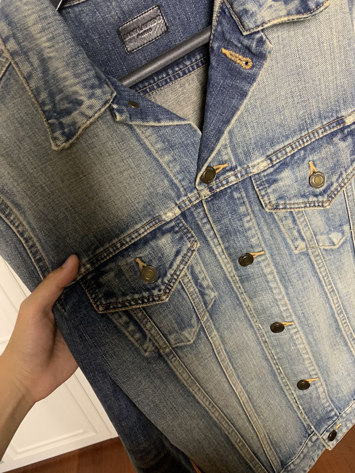 Saint Laurent Paris Saint Laurent 2017SS Sweet dreams denim jacket Size US L / EU 52-54 / 3 - 5 Thumbnail
