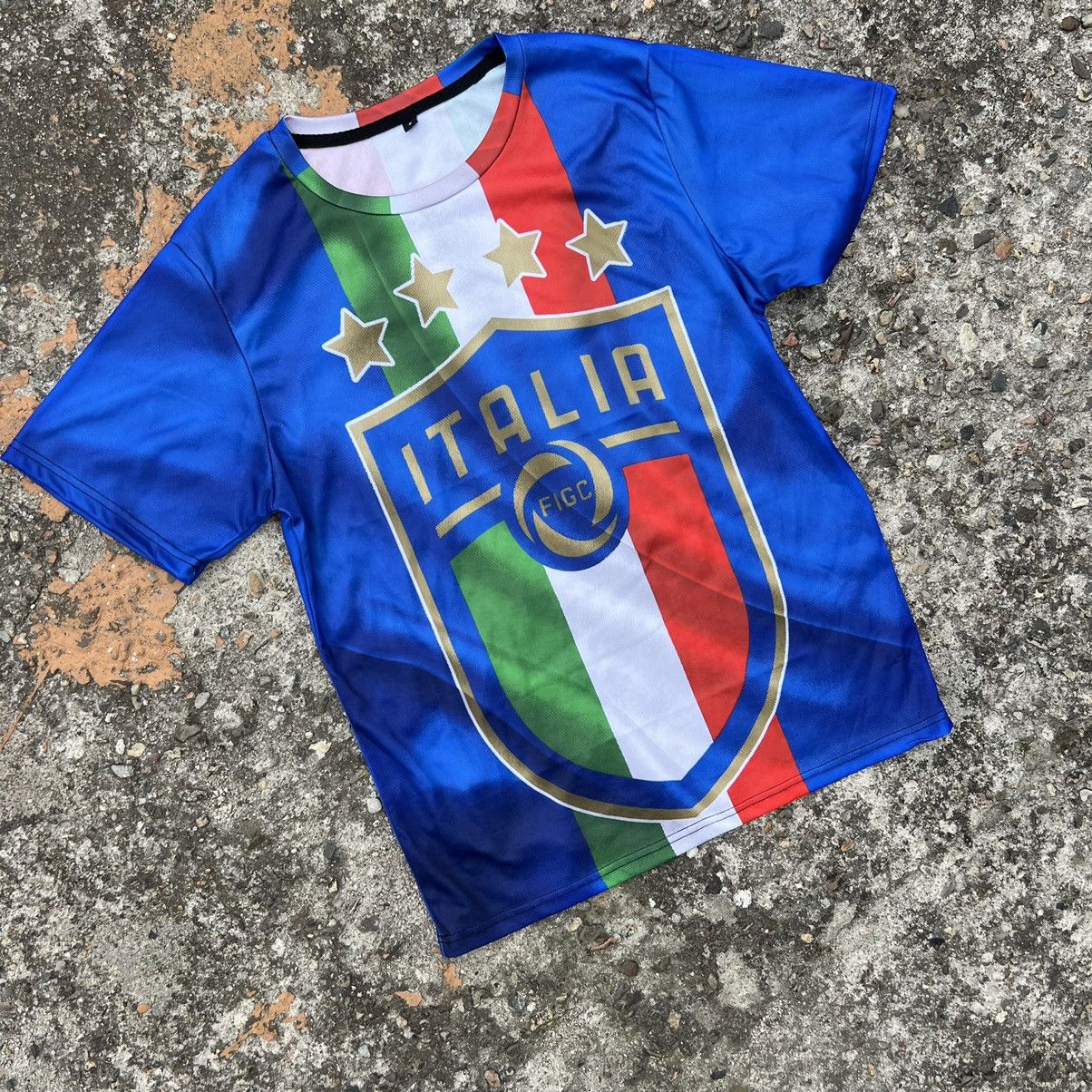 Ringspun × Vintage Vintage y2k Italia Sweatshirt Trashed Size US M / EU 48-50 / 2 - 2 Thumbnail