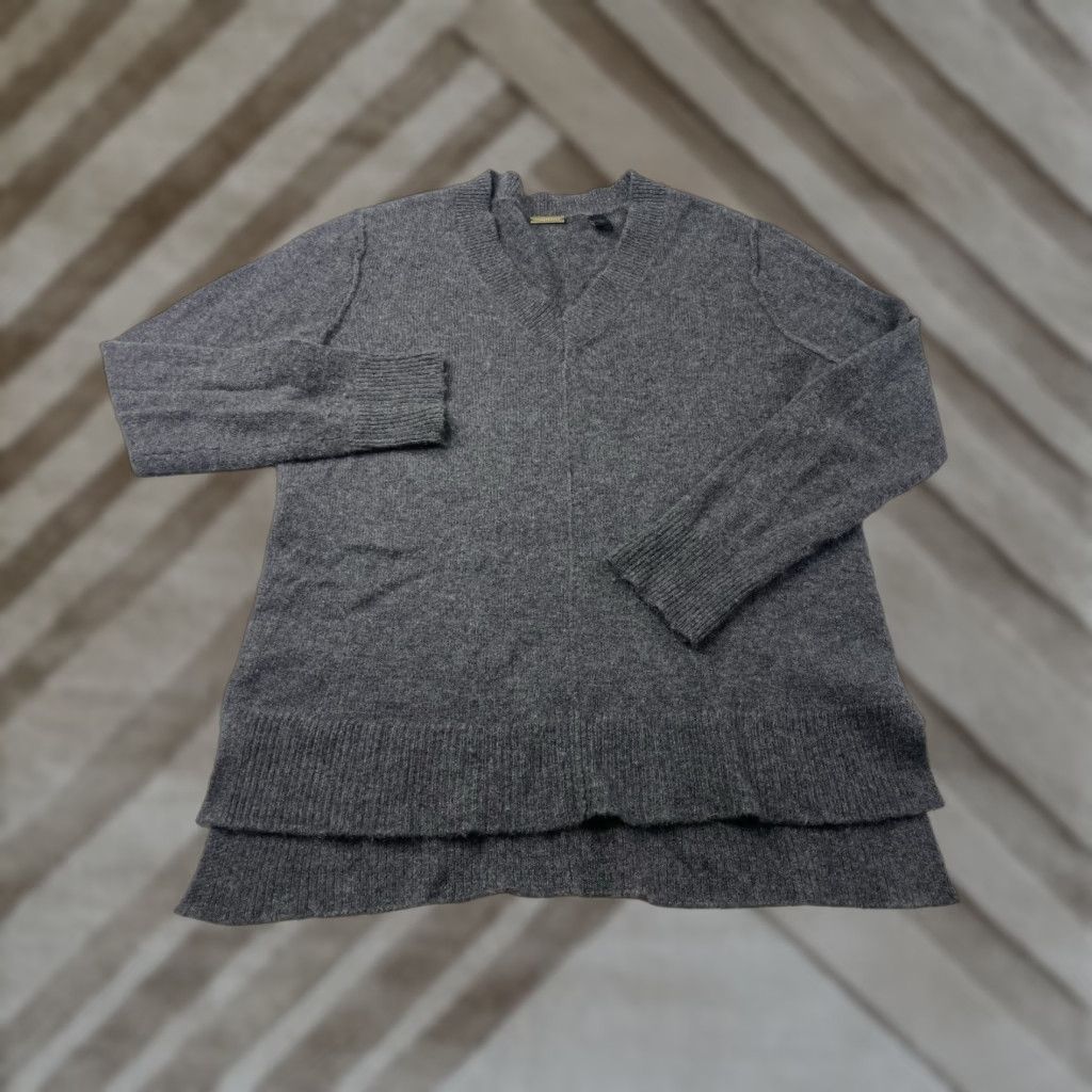 Vintage Magaschoni 100% Cashmere V-Neck Pullover Sweater Gray Womens Small Size S / US 4 / IT 40 - 1 Thumbnail