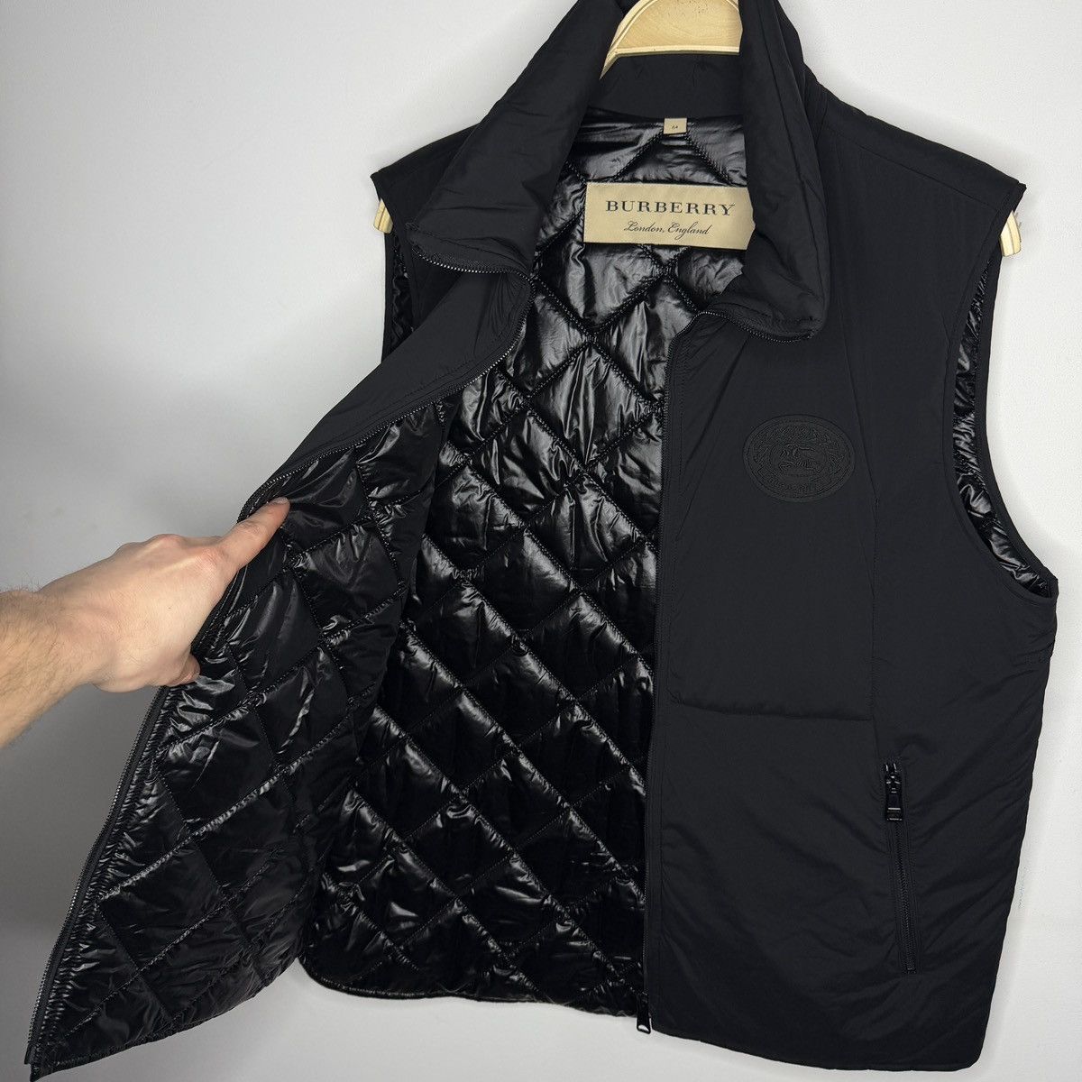 Burberry Mens Burberry Brit Black Vest rare Black Logo Size US L / EU 52-54 / 3 - 2 Thumbnail