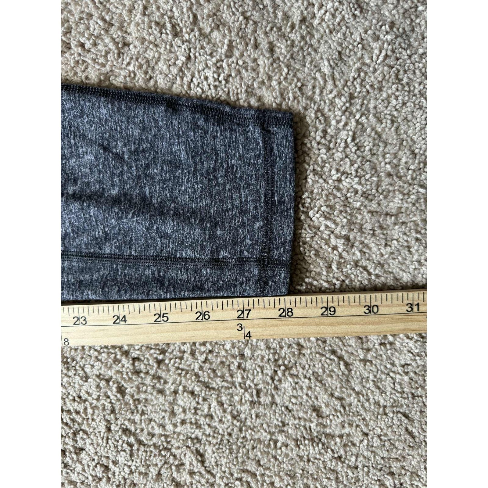 Lululemon Lululemon Surge Warm Crew T-Shirt Stripe Dark Slate Black Size US XL / EU 56 / 4 - 9 Thumbnail