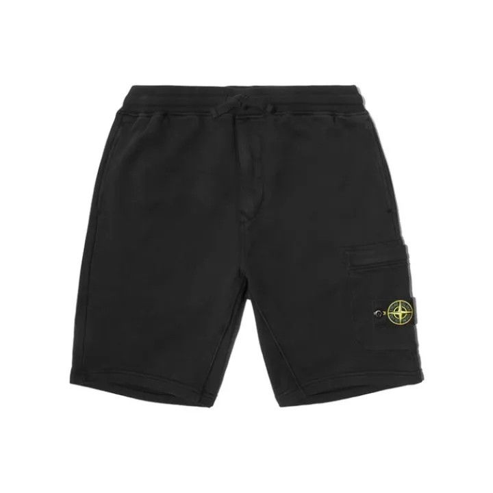 Stone Island Stone Island Black Elastic Knit Shorts Size US 34 / EU 50 - 1 Thumbnail
