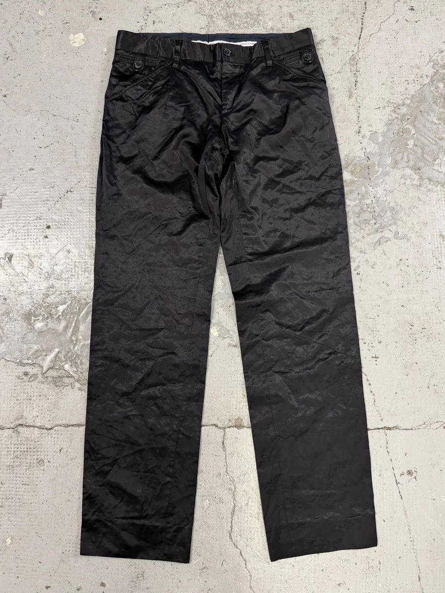 Dolce & Gabbana SS2005 Dolce & Gabbana Black Satin Effect Pants Size US 32 / EU 48 - 1 Thumbnail