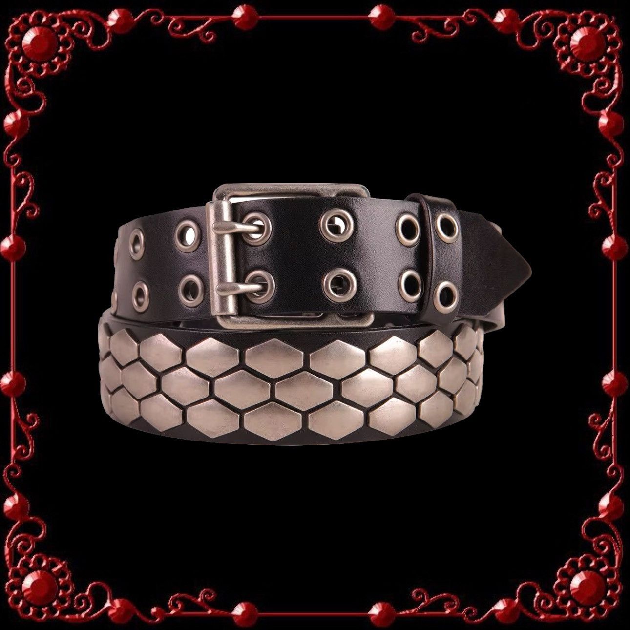 Pre-owned Japanese Brand Kmrii Style Belt In Black