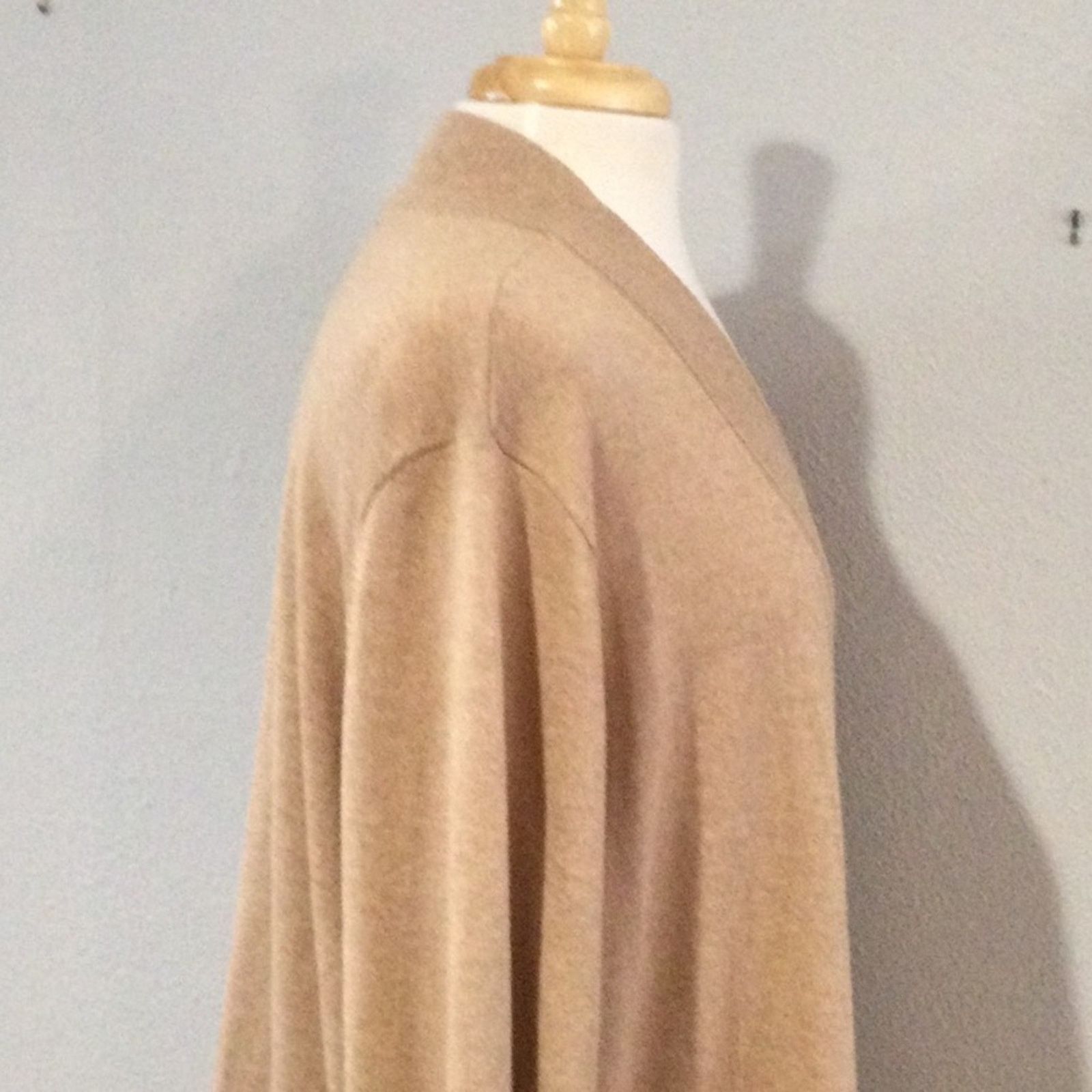 Worthington Worthington Woman Lightweight Tan Open Front Cardigan 4X Size 4XL / US 24-26 - 6 Thumbnail