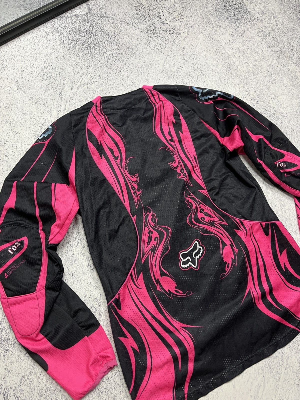 Fox Racing Crazy Fox Racing Big Logo Jersey Y2k Drill Longsleeve Rare Size M / US 6-8 / IT 42-44 - 12 Thumbnail