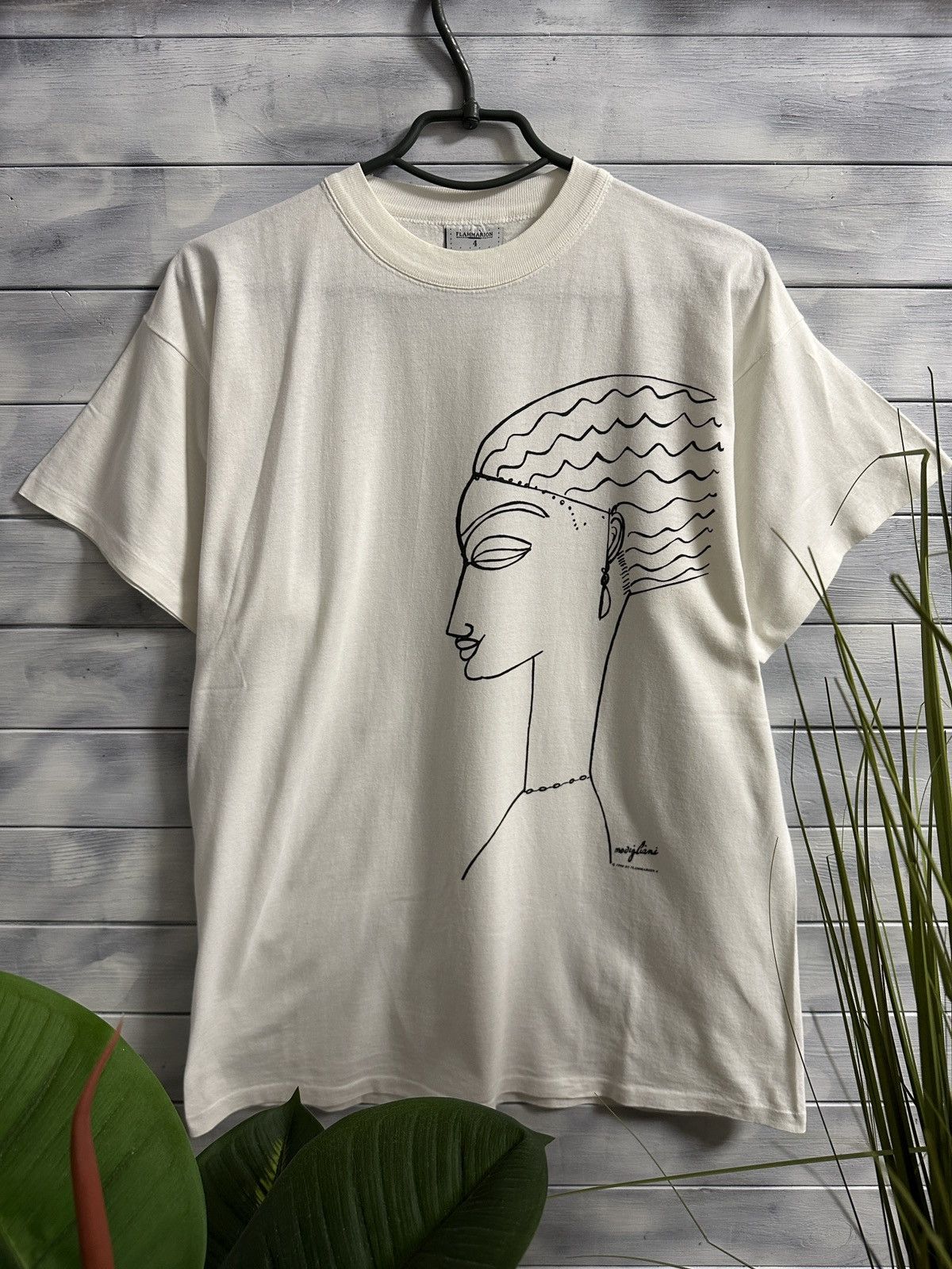 Vintage Very Rare Vintage T-Shirt 1990 Flammarion 4 Made In France Size US M / EU 48-50 / 2 - 1 Thumbnail