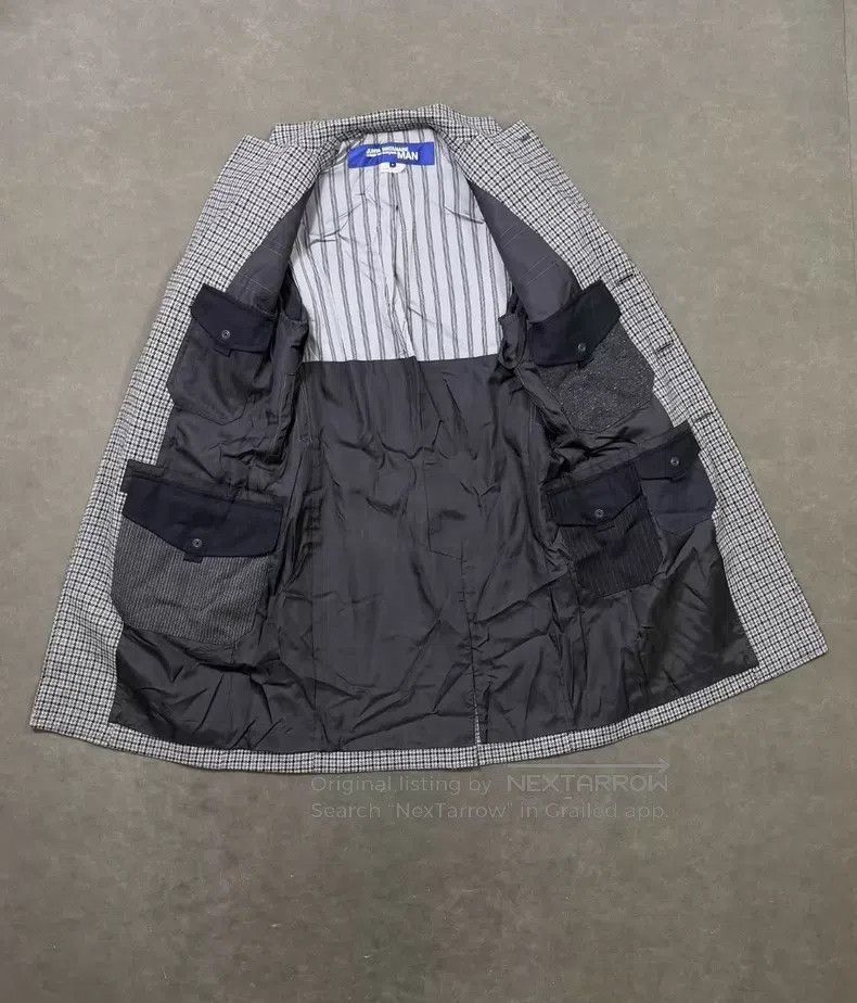 Junya Watanabe JUNYA WATANABE Houndstooth Wool Leather Sleeve Coat Size US M / EU 48-50 / 2 - 5 Thumbnail