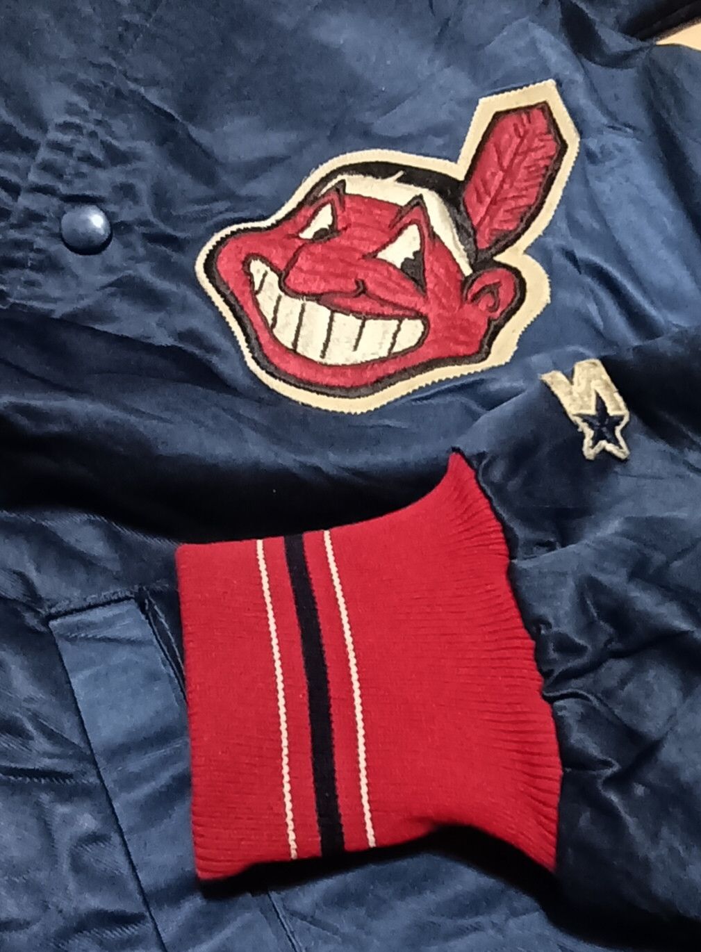MLB VINTAGE 80S/90S STARTER MLB INDIANS VARSITY JACKET Size US M / EU 48-50 / 2 - 2 Thumbnail