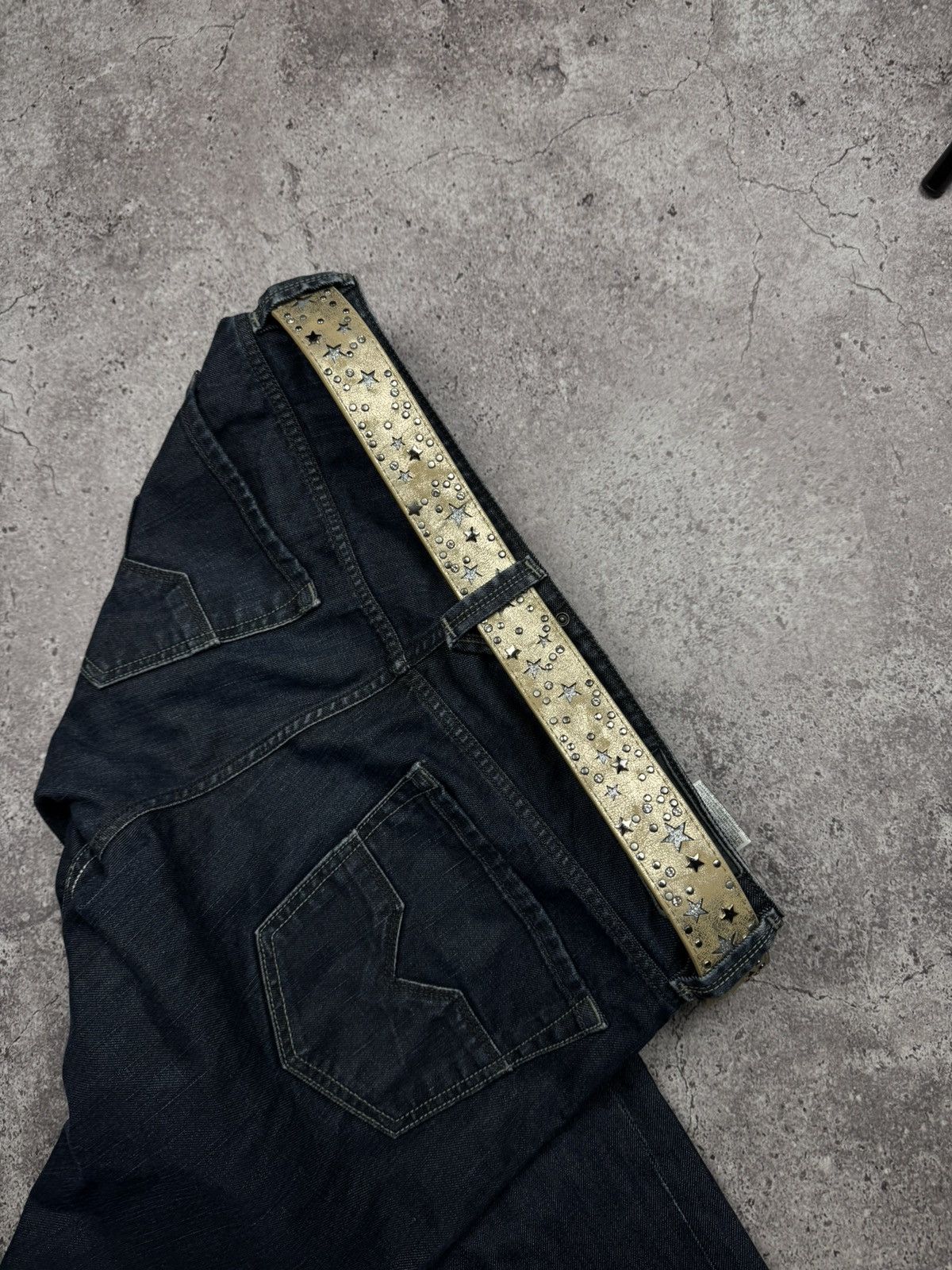 Japanese Brand 00’s NUMBER NINE GOLD STAR JAPAN GLAMOUR Y2K BELT VINTAGE Size ONE SIZE - 4 Thumbnail