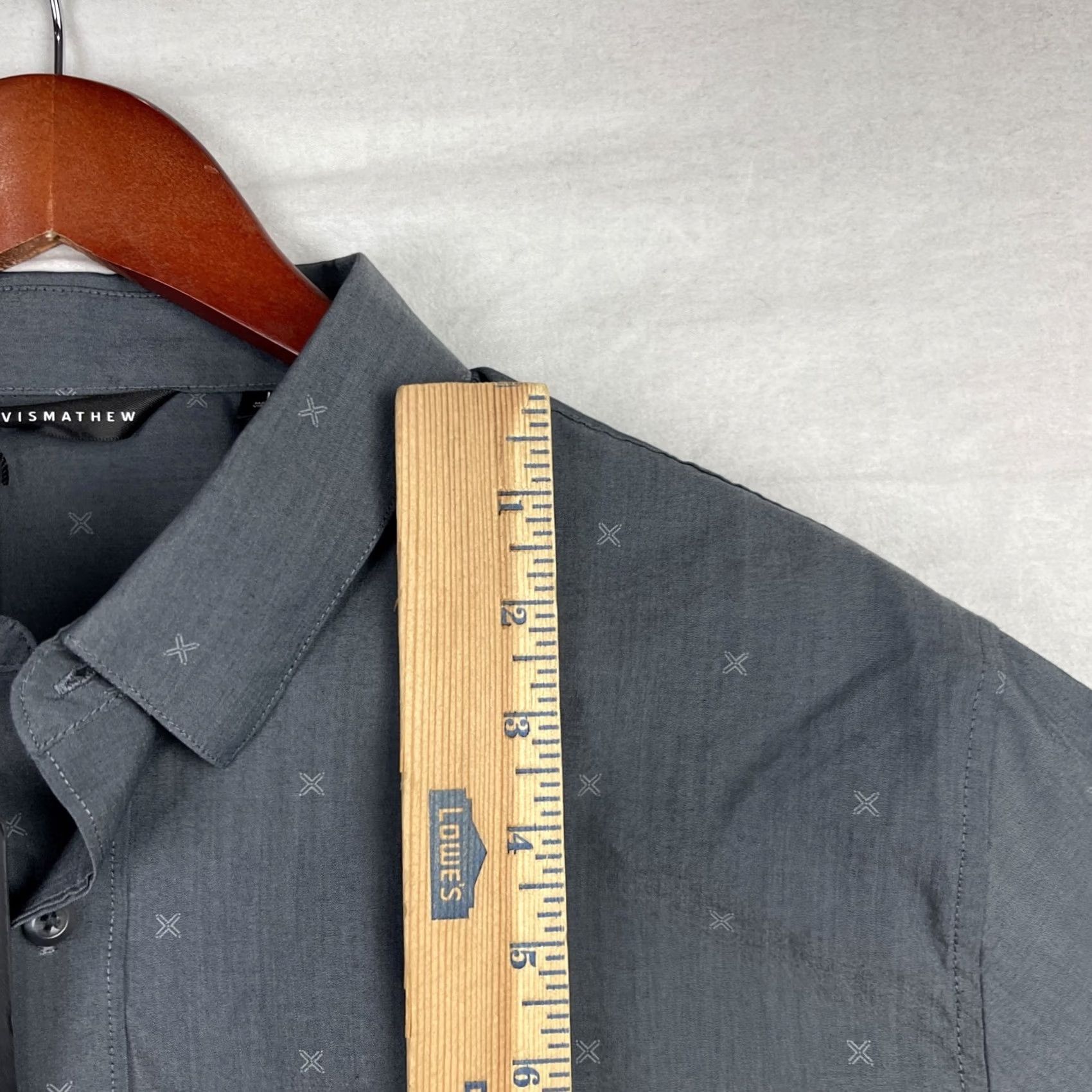 TravisMathew Travis Mathew Shirt Mens Large Black TM Stretch Button Up Short Sleeve Pocket Size US L / EU 52-54 / 3 - 7 Thumbnail