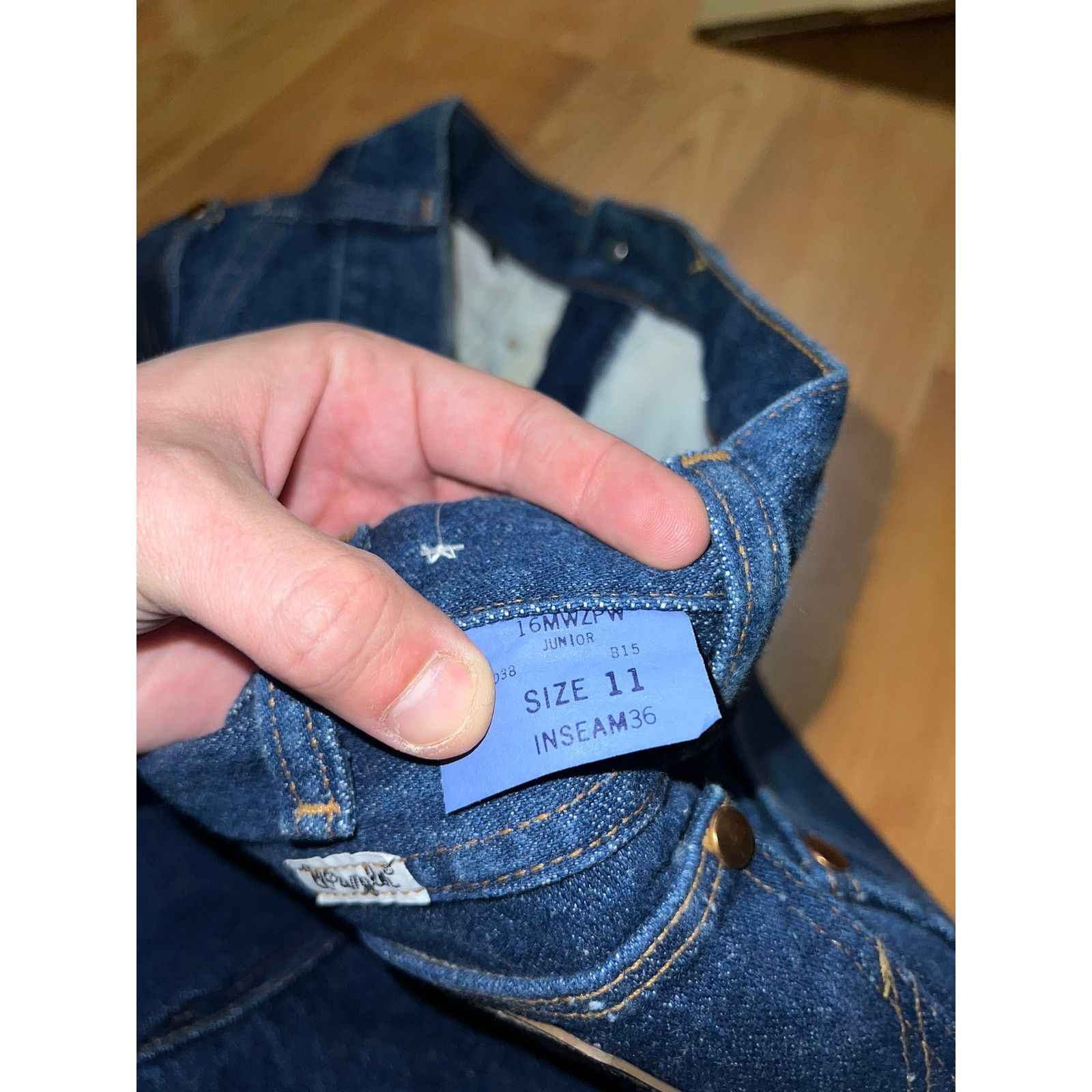 Wrangler Vintage Womens Wrangler Jeans Denim 70s 1970s 11x36 VTG 11 Size 24" / US 00 / IT 34 - 10 Thumbnail