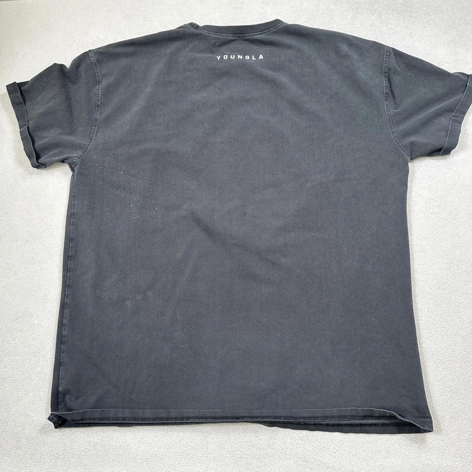 YoungLA YOUNGLA Shirt Black XL 2021 Mens Astronaut Moon Field Floral Size US XL / EU 56 / 4 - 2 Thumbnail