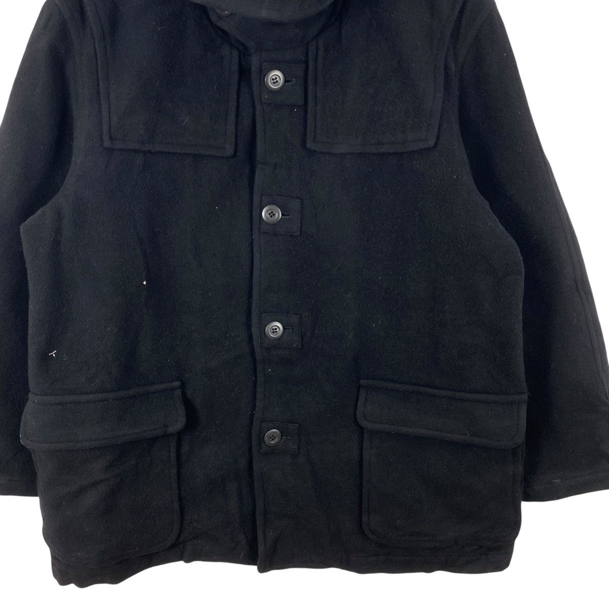 Vintage Vintage INED Hooded Duffle Coat Jacket Quilted Lining Size XL / US 12-14 / IT 48-50 - 6 Thumbnail