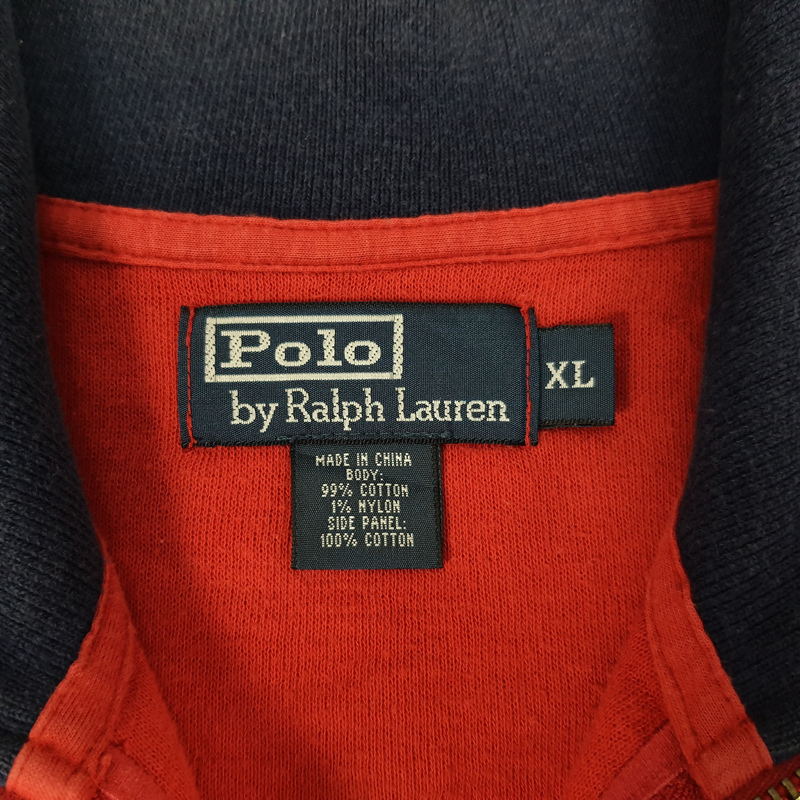 Polo Ralph Lauren Vintage POLO Ralph Lauren Embroidery Logo Zipper Sweatshirt Size US XL / EU 56 / 4 - 5 Thumbnail