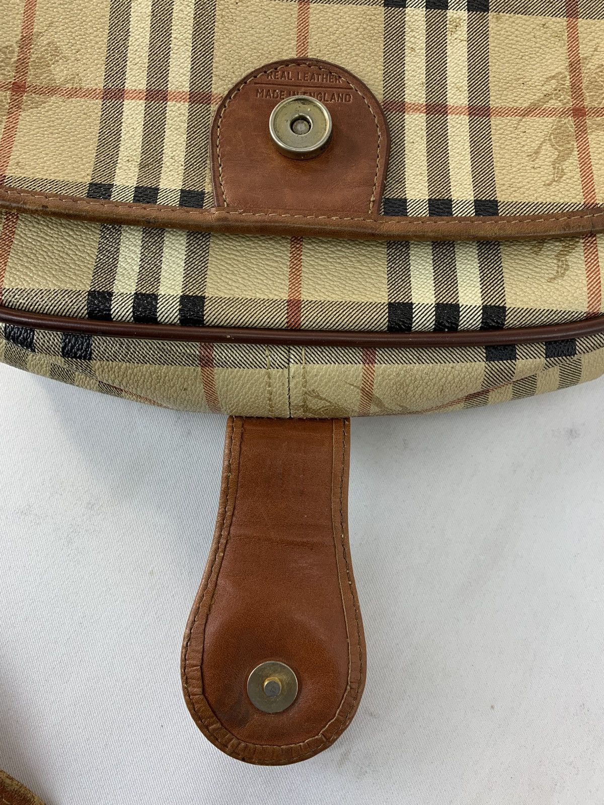 Burberry Burberrys London Leather Shoulder Bag Nova Checked Monogram Size ONE SIZE - 7 Thumbnail