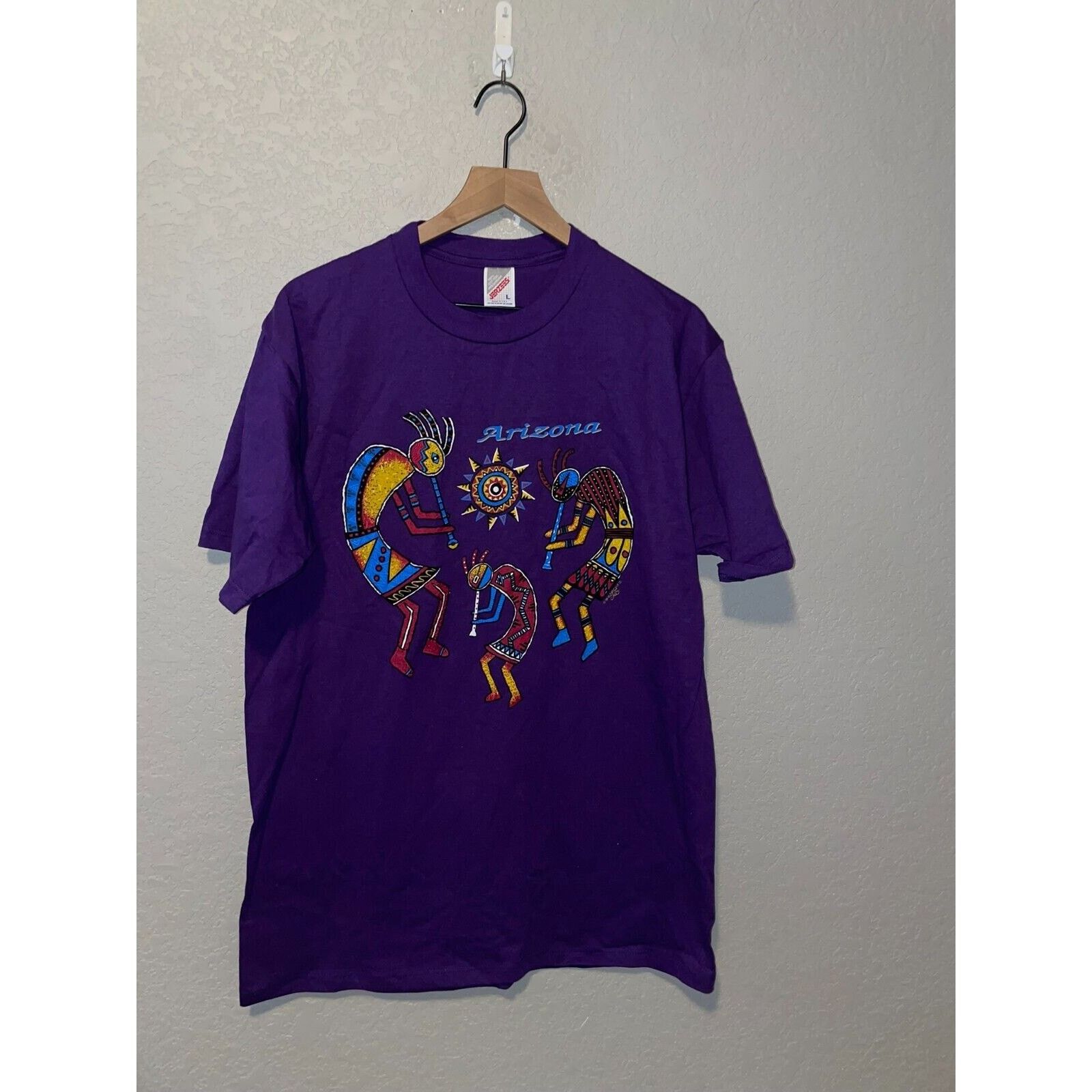 Jerzees Vintage Arizona Native Shirt Jerzees 90s Kokopelli Tee Size US L / EU 52-54 / 3 - 1 Thumbnail