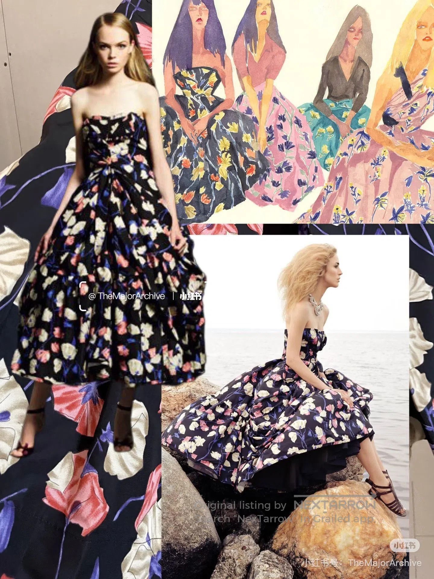 Prada Prada Runway Floral Print Coat. Size M / US 6-8 / IT 42-44 - 2 Thumbnail
