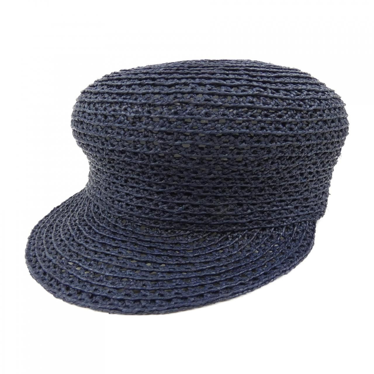 Hermes Hermes GALATEE CanoeH CrudeDeSel Raffia Cap 57 Natural Material Hats DUTY FREE for USA