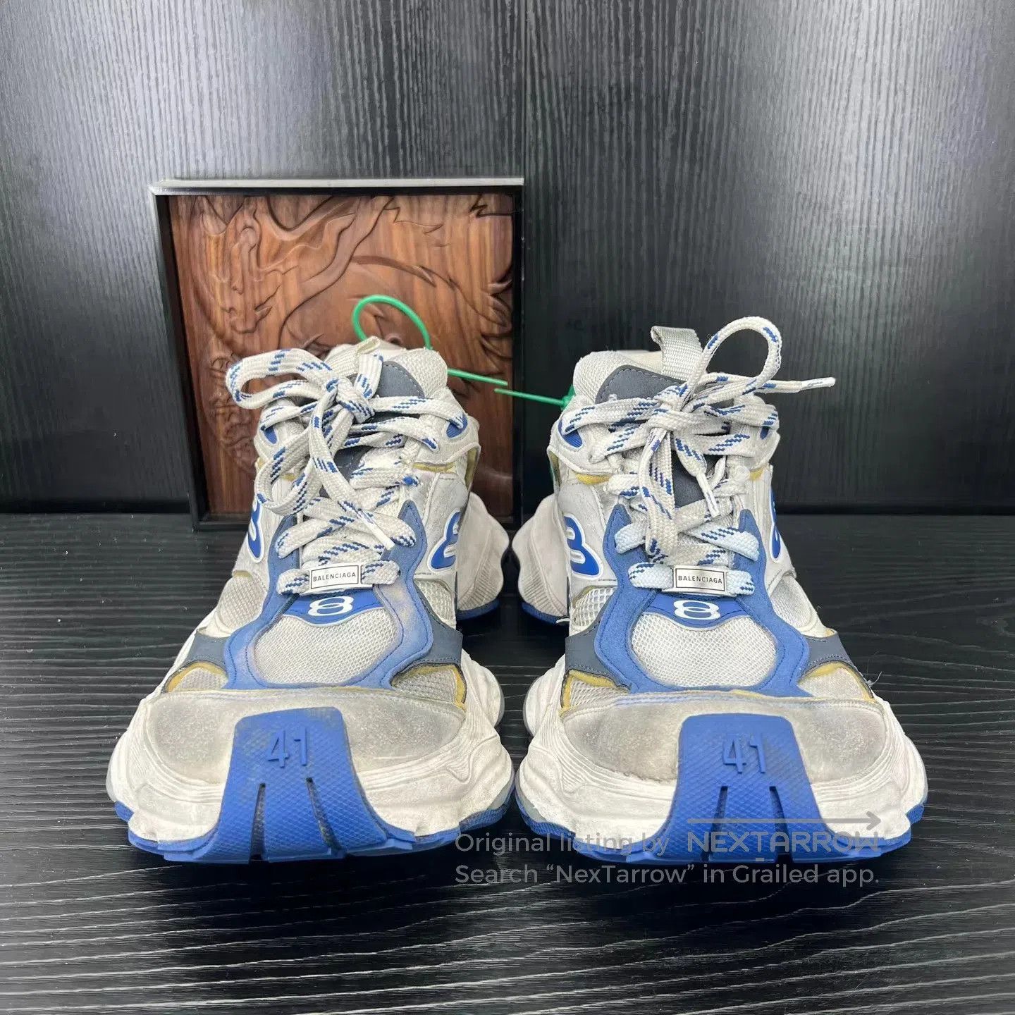Balenciaga Multi-Color Chunky Low-Top Sneakers Size 8. Size US 8 / EU 41 - 3 Thumbnail