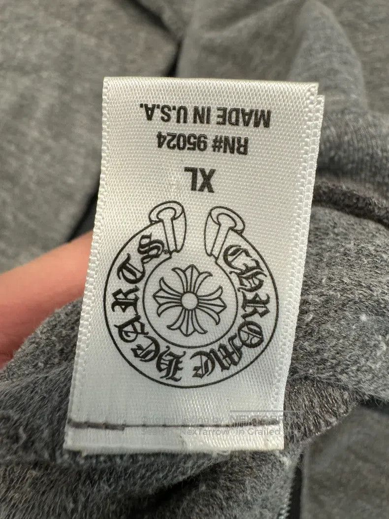 Chrome Hearts CHROME HEARTS Size XL Gray horseshoe cross zipper hoodie Size US XL / EU 56 / 4 - 7 Thumbnail
