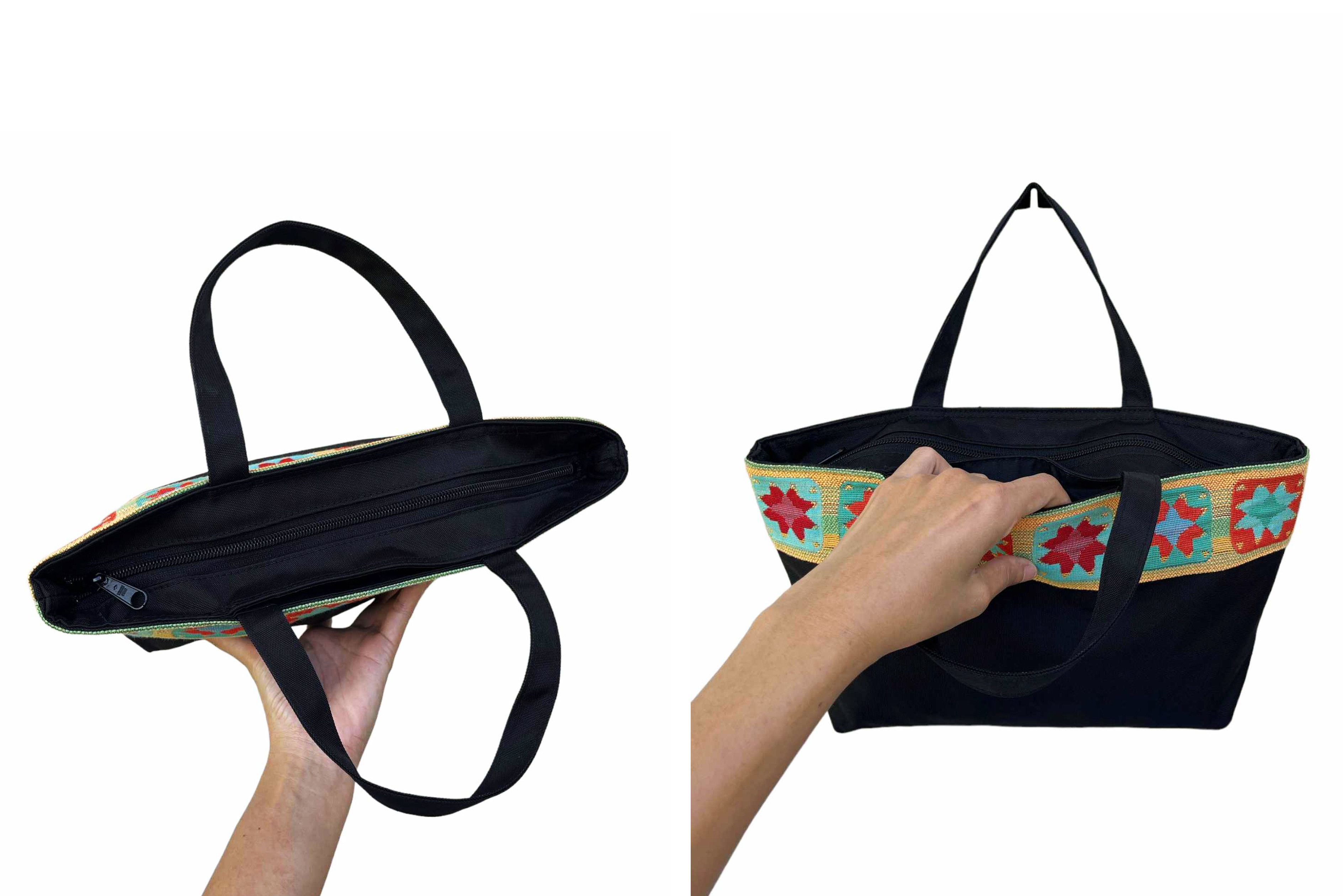Japanese Brand Japanese 'ARUKAN' handbag, colorful floral tapestry detail Size ONE SIZE - 8 Thumbnail