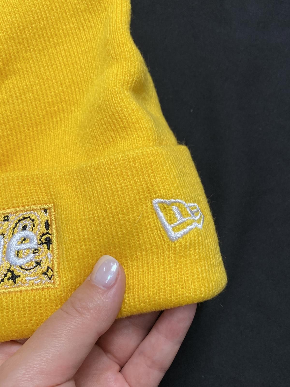 New Era × Supreme Rare 19FW Supreme New Era Bandana Box Logo Beanie Hats Size ONE SIZE - 3 Thumbnail