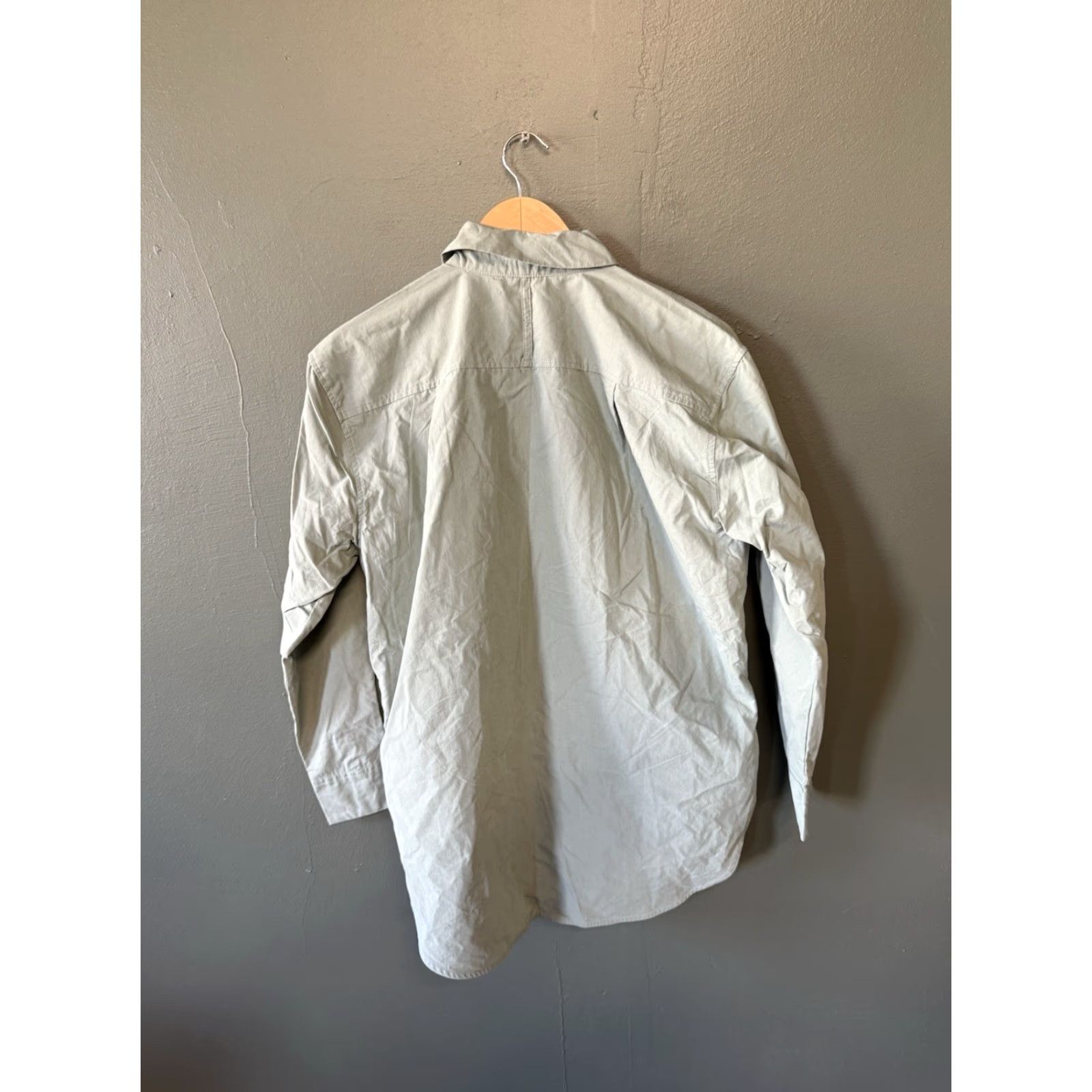 Vintage Calia Womens Gray Long Sleeve Button Up Collared Shirt Size Small Size S / US 4 / IT 40 - 2 Thumbnail