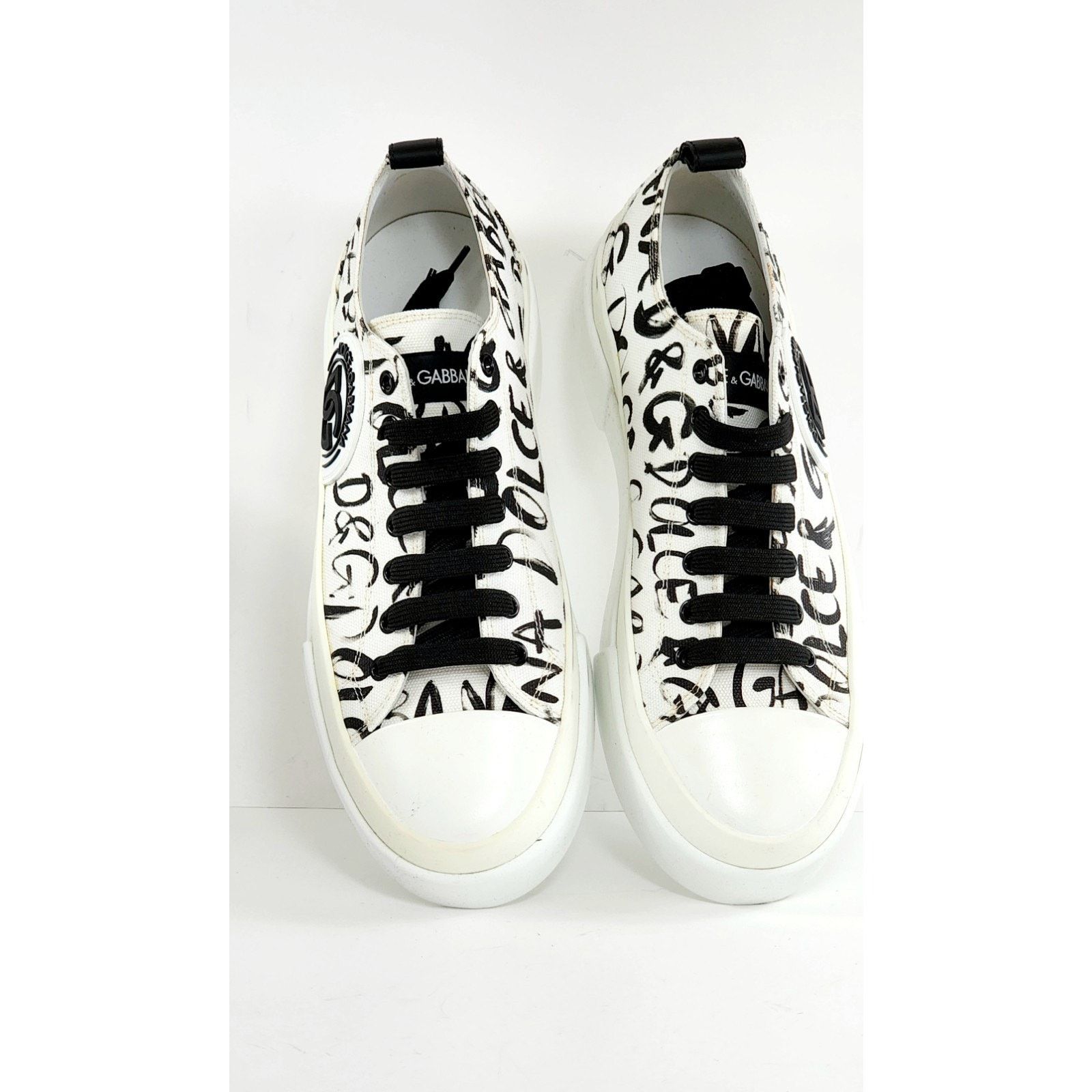Dolce & Gabbana DOLCE & GABBANA PORTOFINO Crystal DG Logo White US 9. EU 42 Size US 9 / IT 39 - 11 Thumbnail