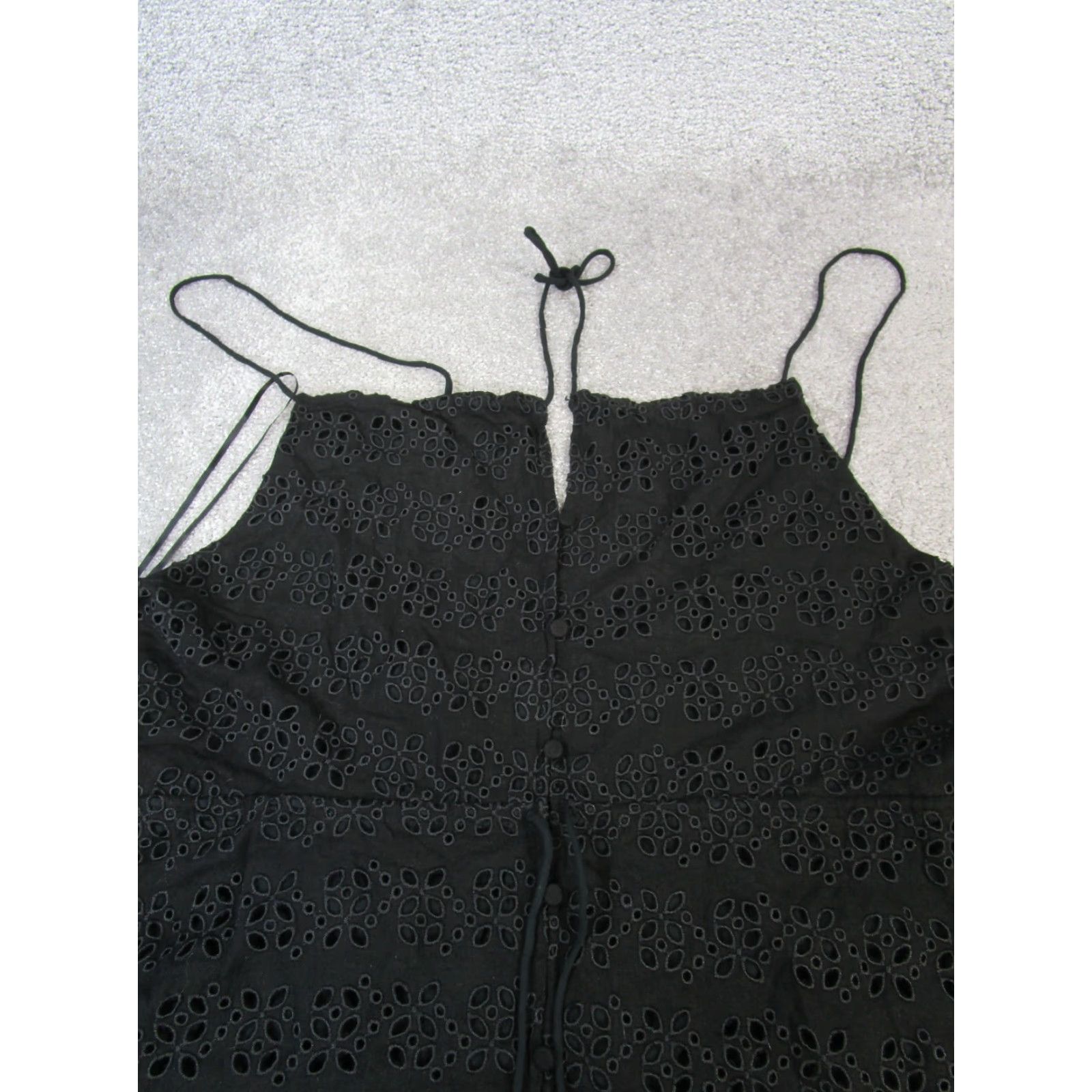 J.Crew J.Crew Dress Womens 3XL Black Embroidered Halter A-Line Short Dress 22 3XL Women Womens Size XXL / US 16-18 / IT 52-54 - 2 Thumbnail