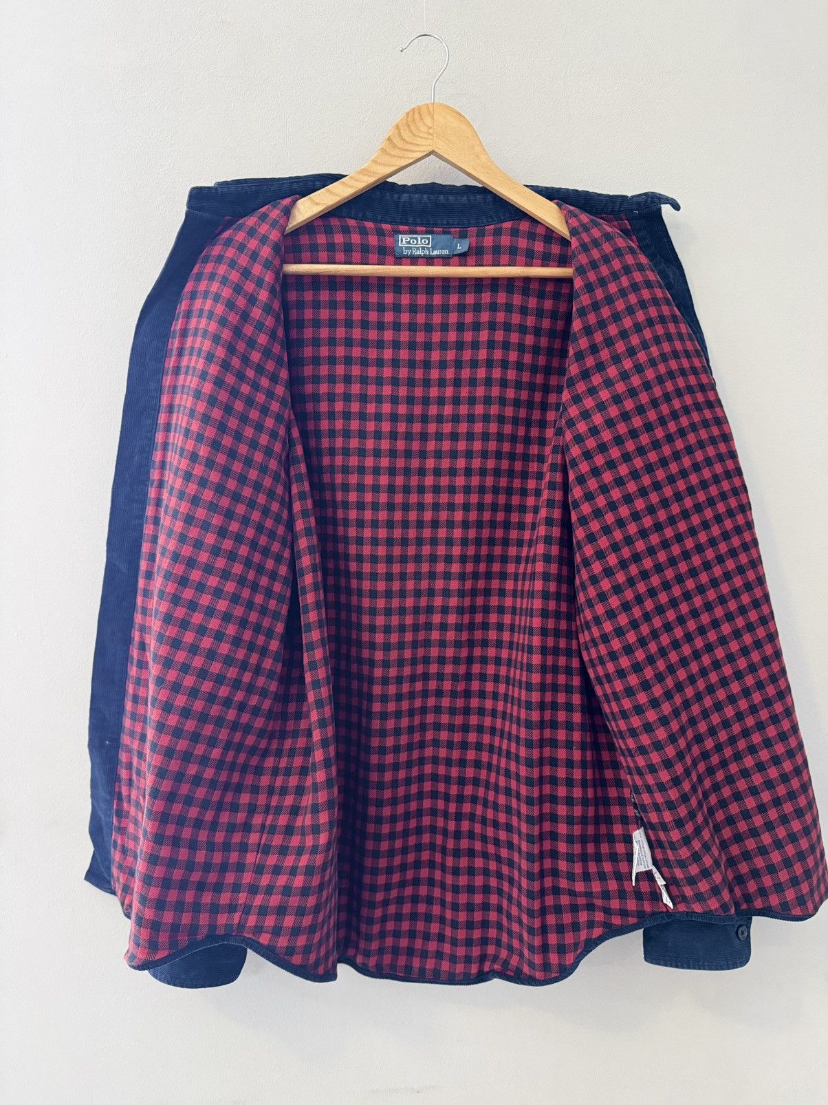 Polo Ralph Lauren Vintage Polo Ralph Lauren Velvet Blue Shirt Jacket 90s Size US L / EU 52-54 / 3 - 9 Thumbnail