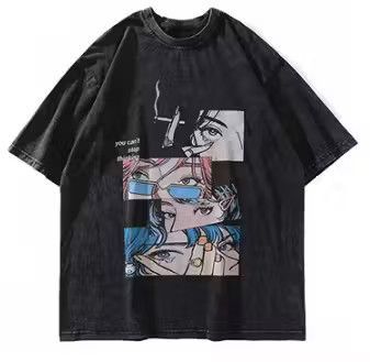 Image of Vintage Stop Thinking Oversized T-Shirt in Black, Men's (Size 2XL)