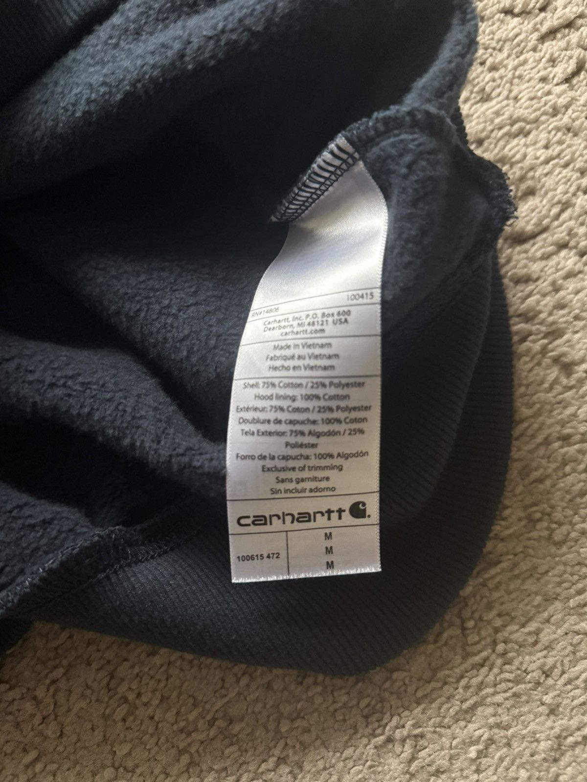 Carhartt Carhartt Rain Defender Navy Hoodie Size US M / EU 48-50 / 2 - 7 Thumbnail