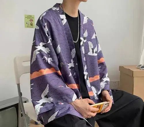 Japanese Brand New Release Fancy Full Print Cardigan Kimono Noragi Unisex Size US XL / EU 56 / 4 - 1 Thumbnail