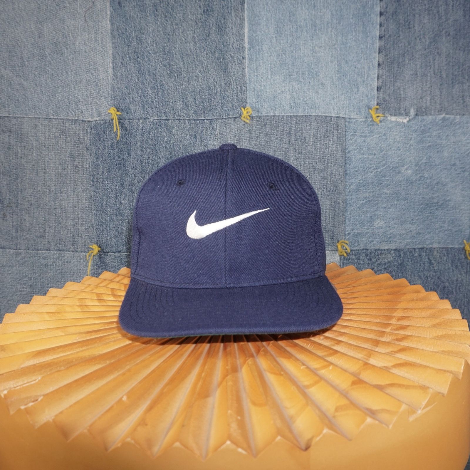 Nike 7 - Vintage / Y2K Nike Front and Back Embroidered Fitted Cap Size ONE SIZE - 1 Thumbnail